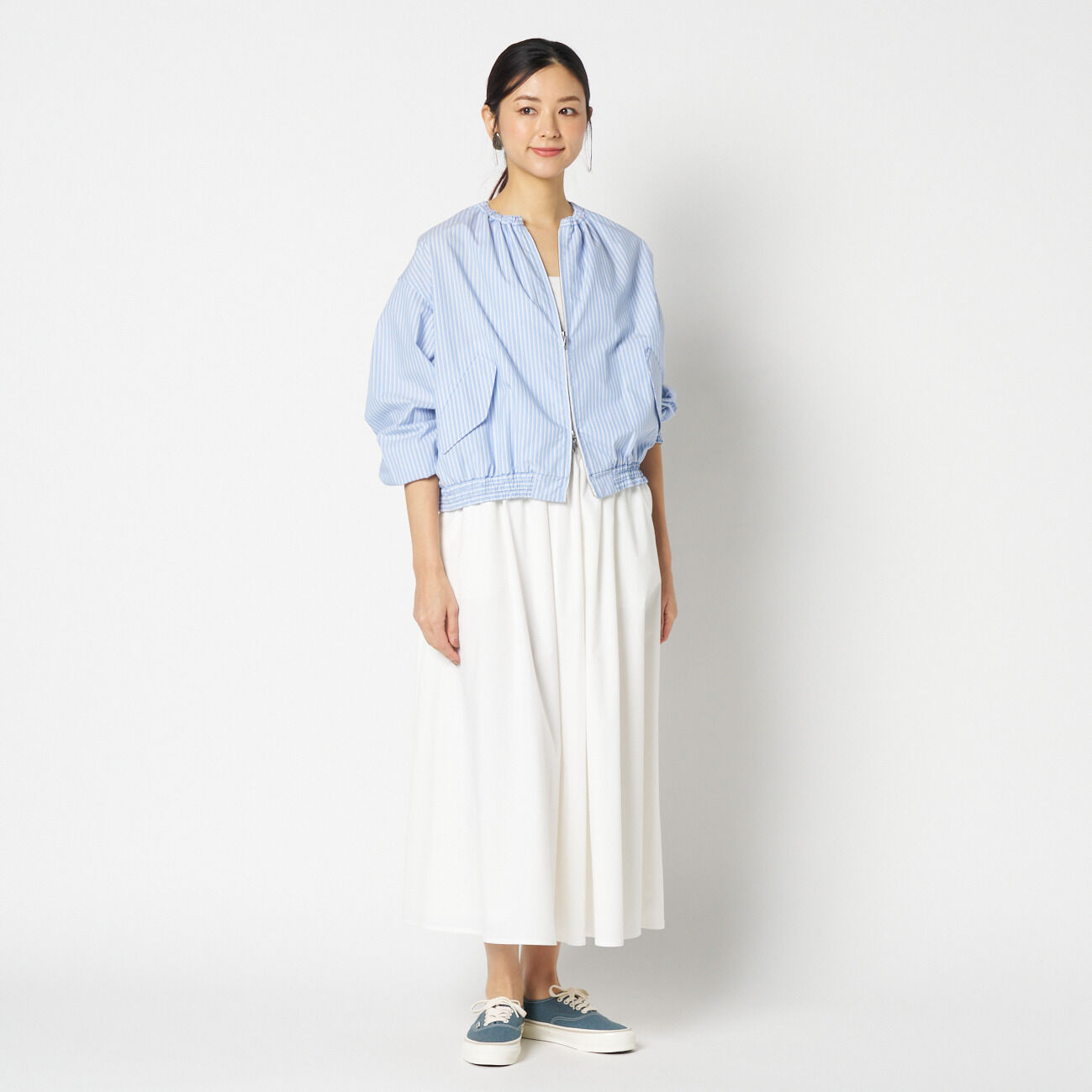 HELIOPOLE「HELIOPOLE STRIPE SHIRT BLOUSON」|ブルゾン・スタジャン|