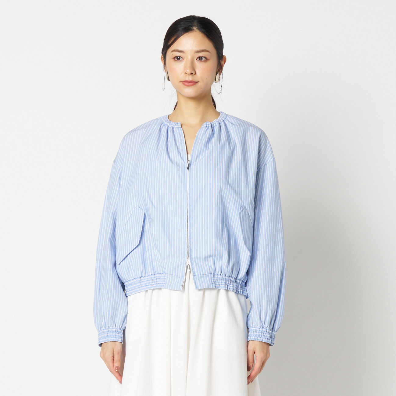 HELIOPOLE「HELIOPOLE STRIPE SHIRT BLOUSON」|ブルゾン・スタジャン|