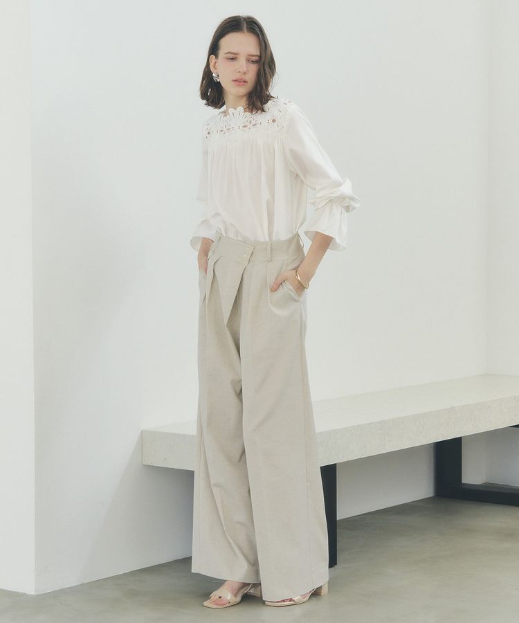YECCA VECCA「メタルホックワイドパンツ」|その他|