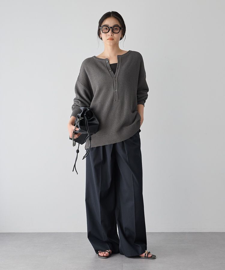 YECCA VECCA「メタルホックワイドパンツ」|その他|