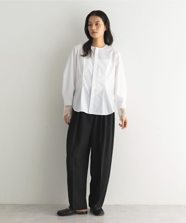 GARAGE OF GOOD CLOTHING「ムジレースカフスタックブラウス」|シャツ・ブラウス|