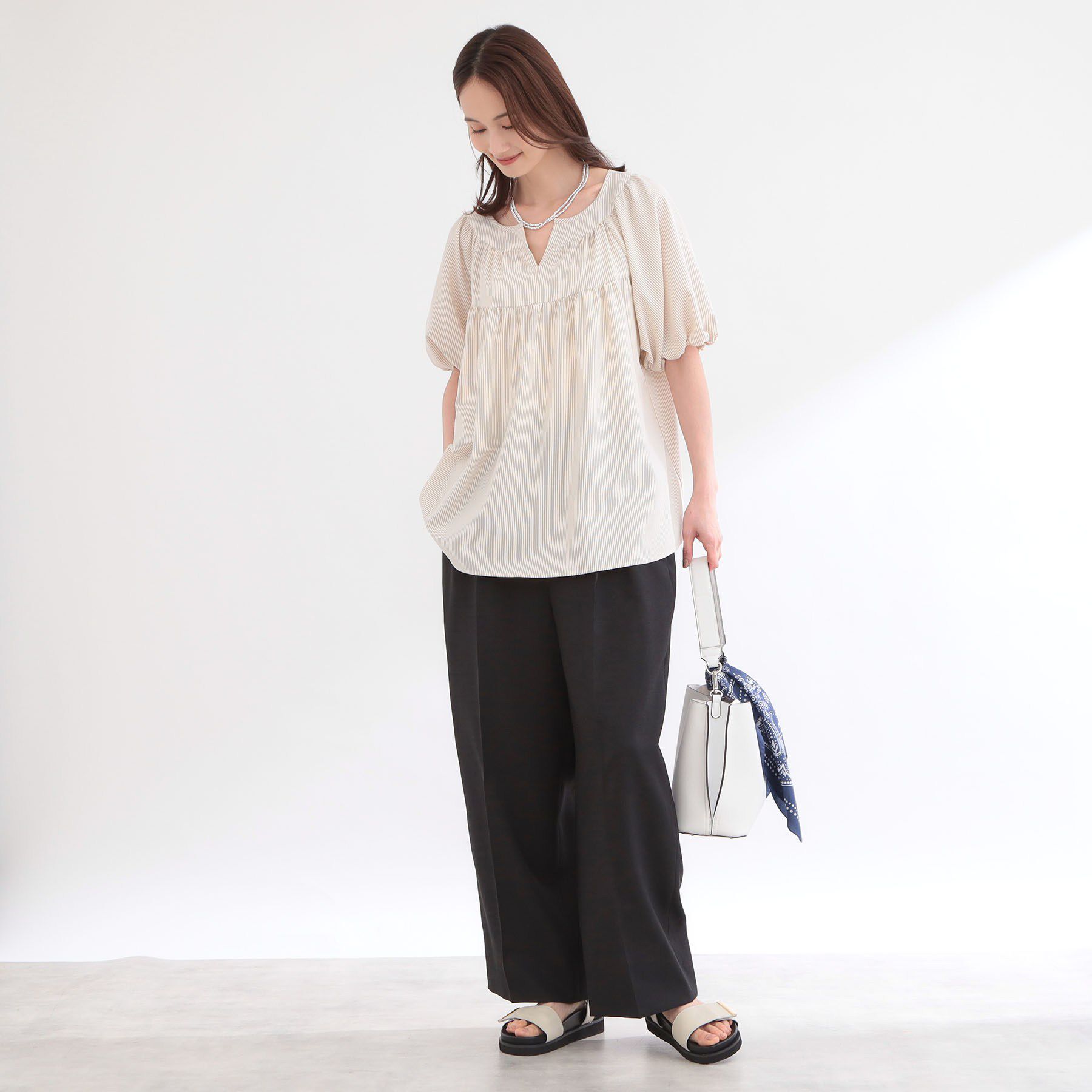 Reflect「【セットアップ可】リネンライクソフトカーブパンツ」|その他|