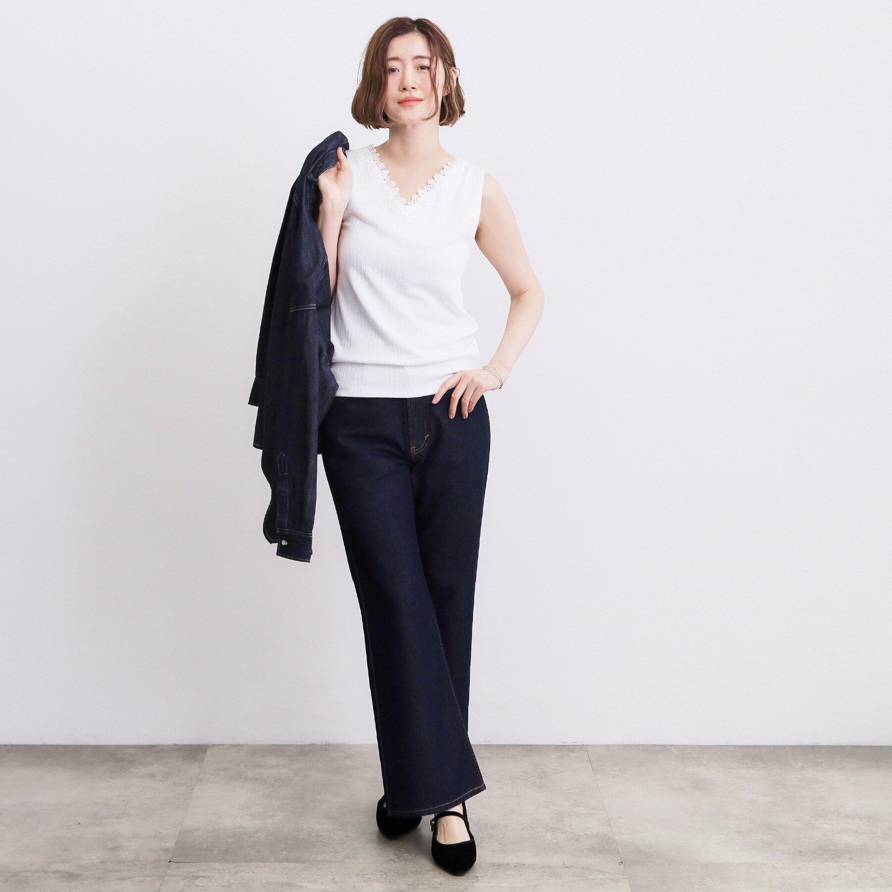 grove「【抗菌防臭】2WAYレースタンク」|キャミソール|