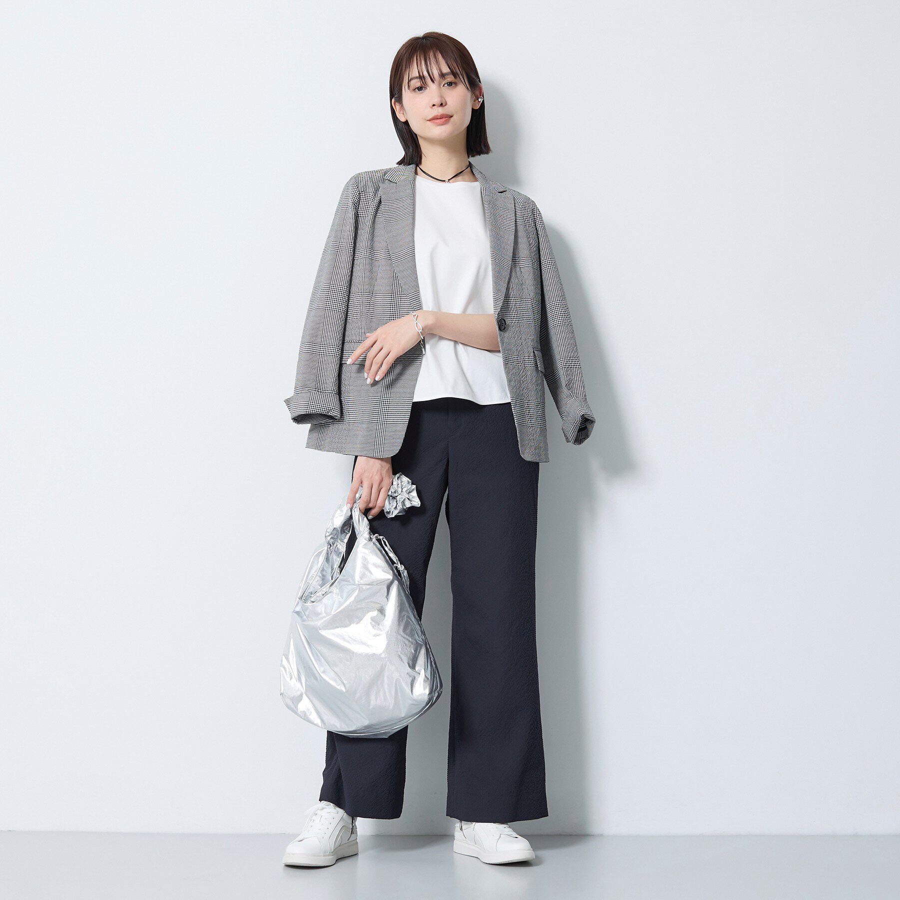 INDIVI「【洗える／UVケア／SETUP可能】サッカー素材ストレートパンツ」|その他|