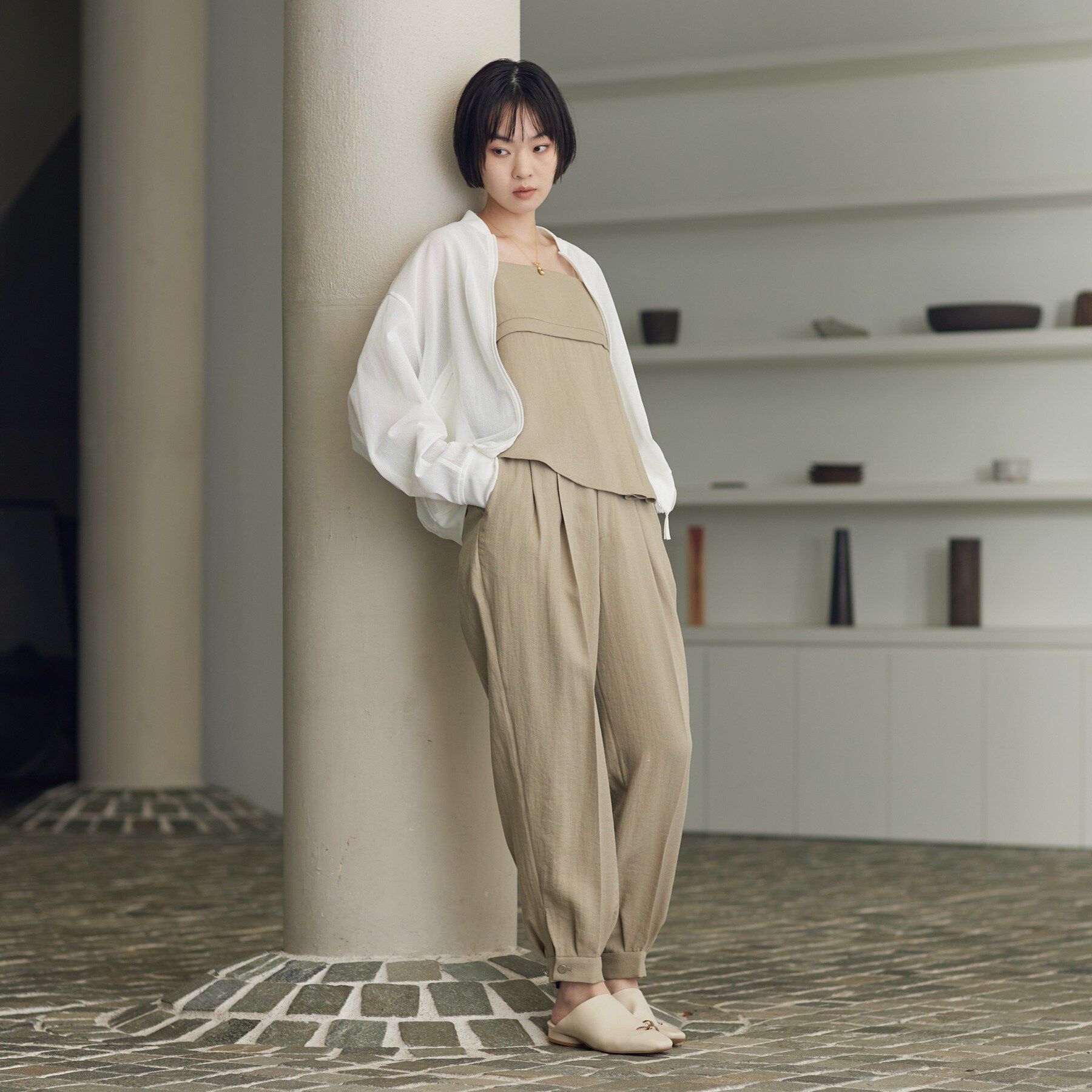 GALLEST「【セットアップ可能】リネンミックスジョグパン」|その他|