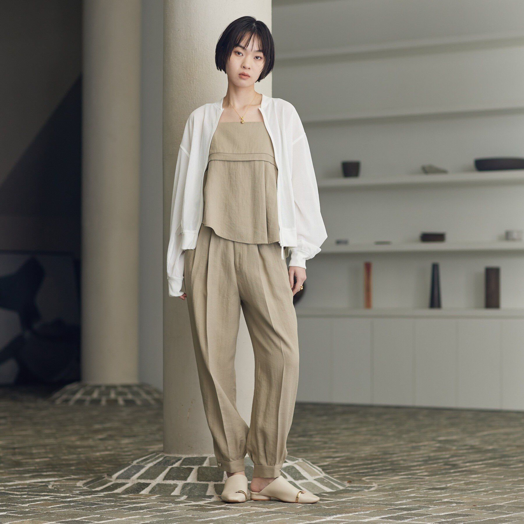 GALLEST「【セットアップ可能】リネンミックスジョグパン」|その他|