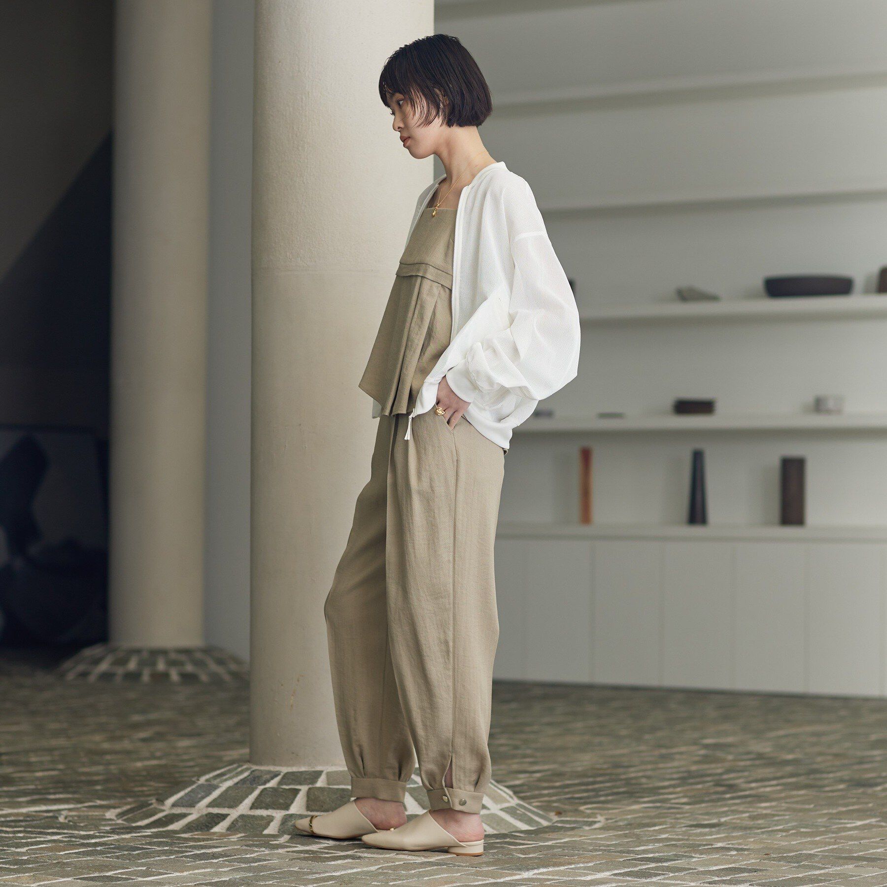 GALLEST「【セットアップ可能】リネンミックスジョグパン」|その他|