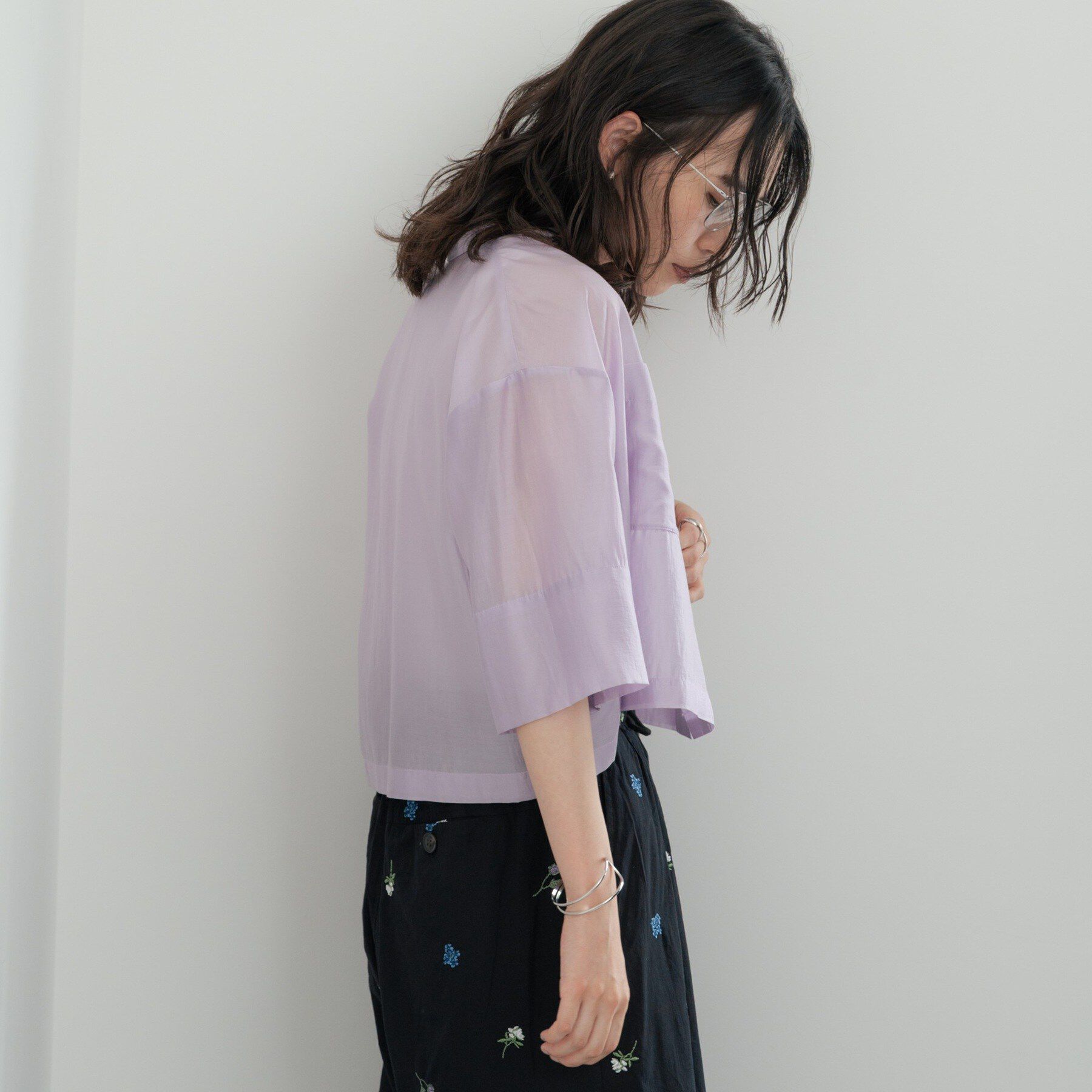GALLEST「ボックスシルエットシアーシャツ【接触冷感】」|シャツ・ブラウス|