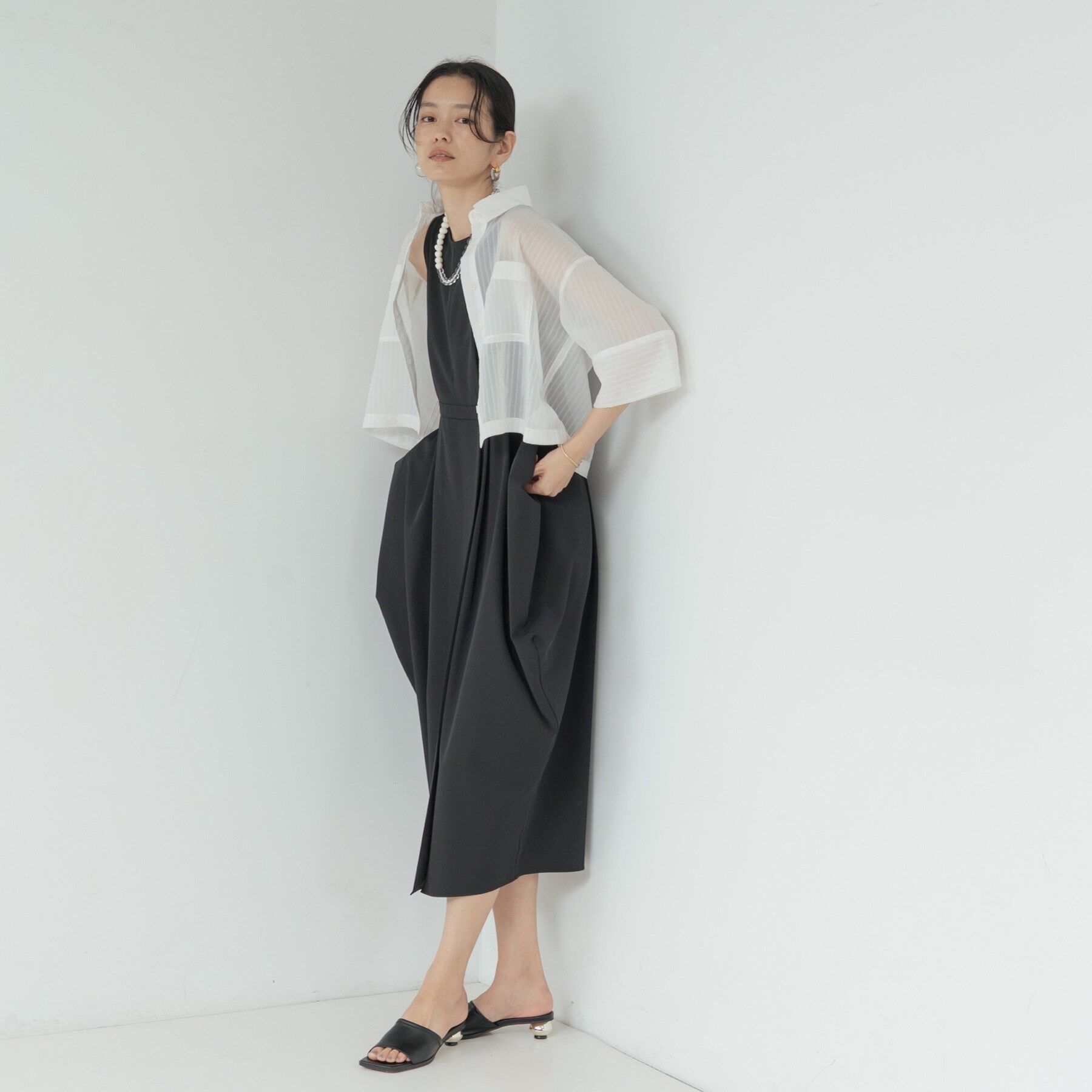 GALLEST「ボックスシルエットシアーシャツ【接触冷感】」|シャツ・ブラウス|