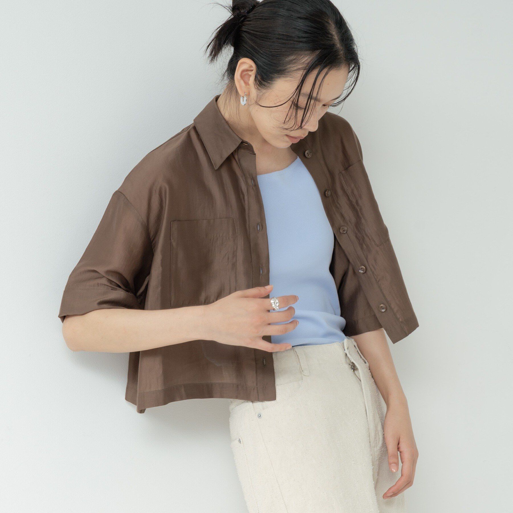 GALLEST「ボックスシルエットシアーシャツ【接触冷感】」|シャツ・ブラウス|