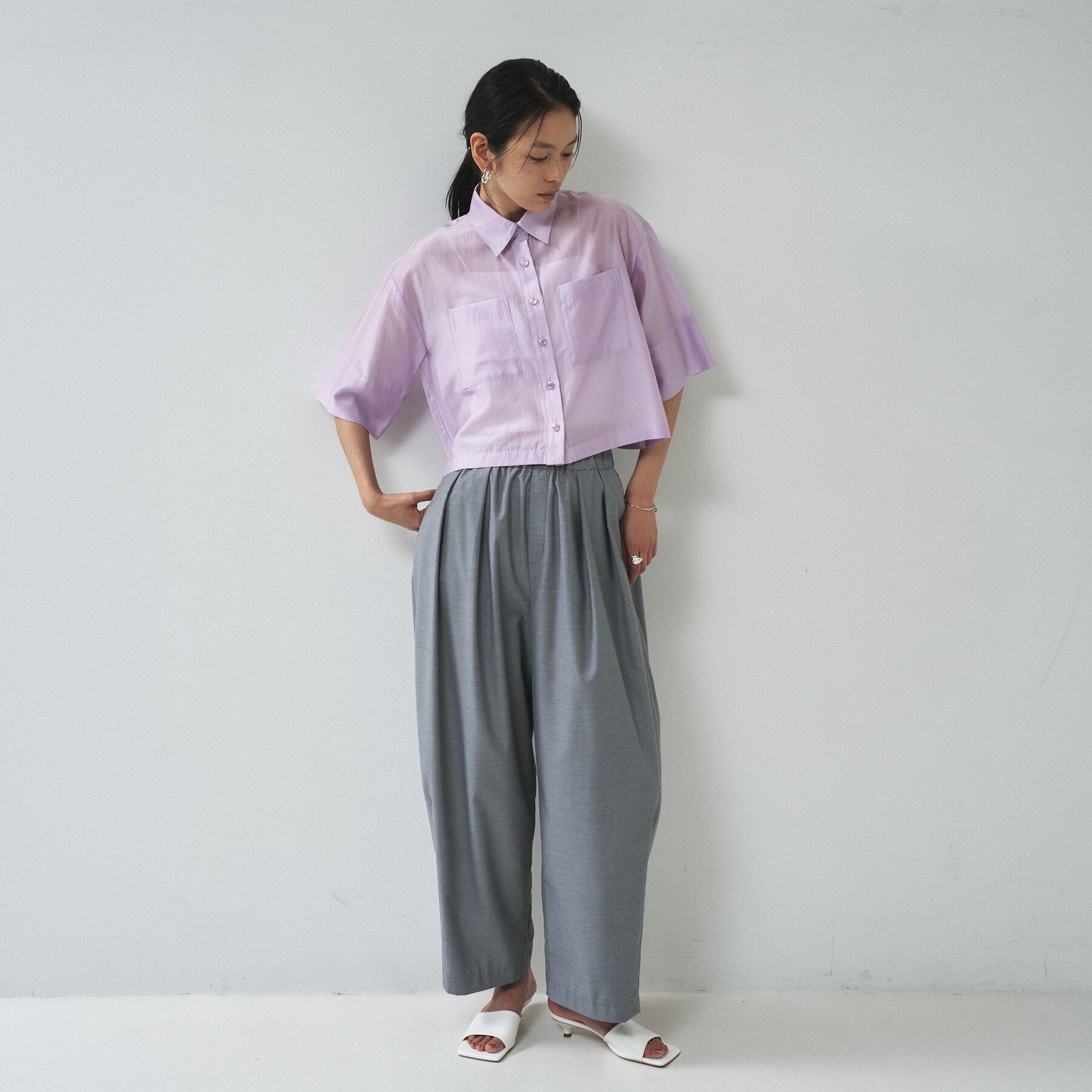 GALLEST「ボックスシルエットシアーシャツ【接触冷感】」|シャツ・ブラウス|