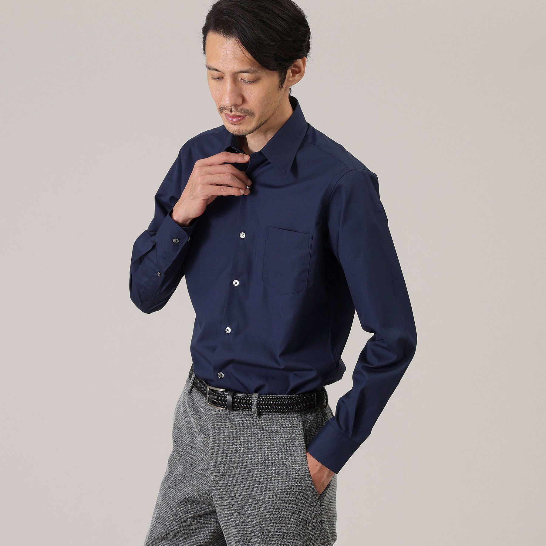 TAKEO KIKUCHI「【Made in JAPAN】ブロード レギュラーカラー ドレスシャツ」|シャツ・ブラウス|
