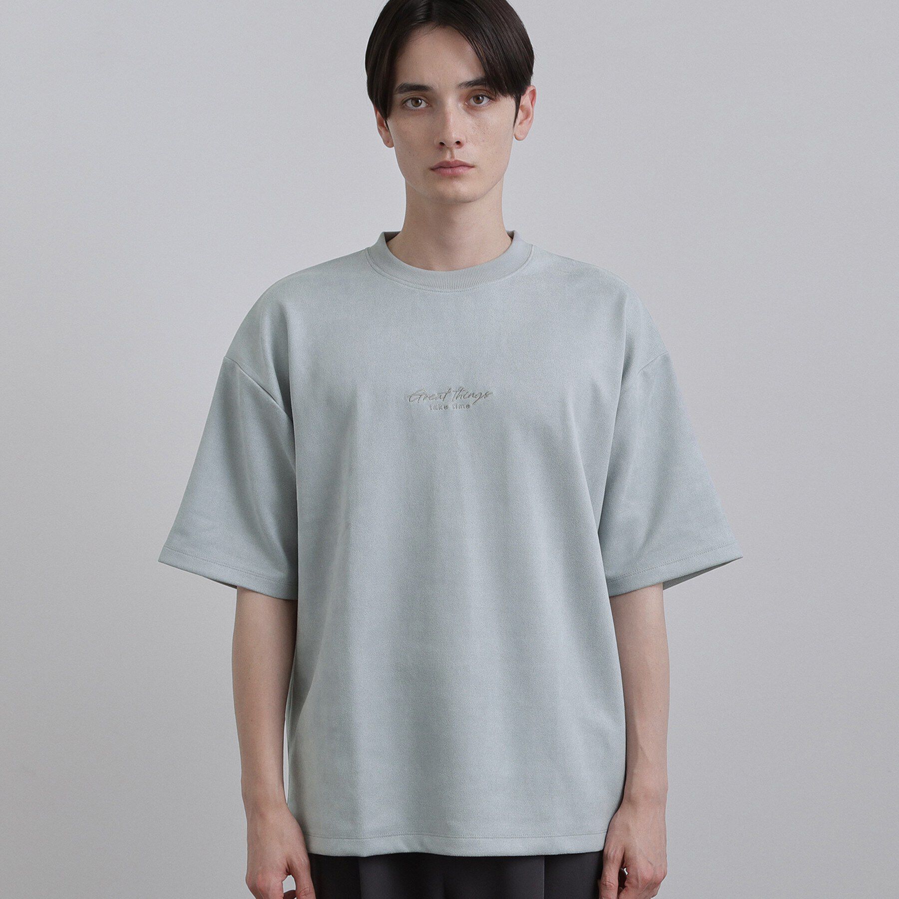 tk.TAKEO KIKUCHI「ポンチスエードタッチTシャツ」|Tシャツ・カットソー|