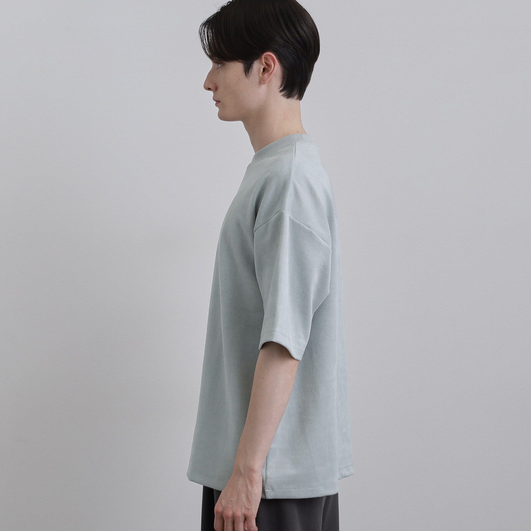 tk.TAKEO KIKUCHI「ポンチスエードタッチTシャツ」|Tシャツ・カットソー|