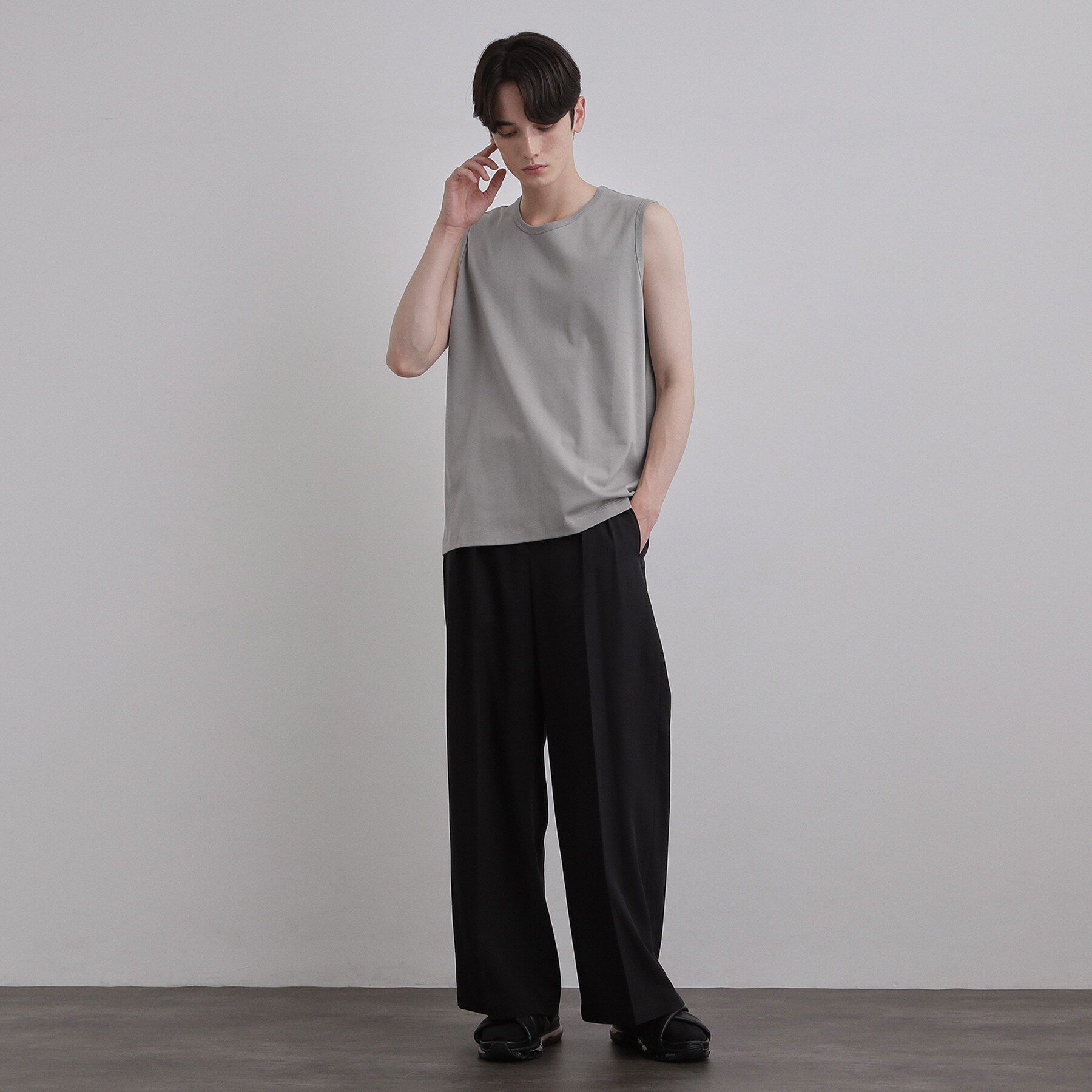 tk.TAKEO KIKUCHI「【汗シミ防止／UVカット】sweat stain proof seriesノースリーブ」|Tシャツ・カットソー|