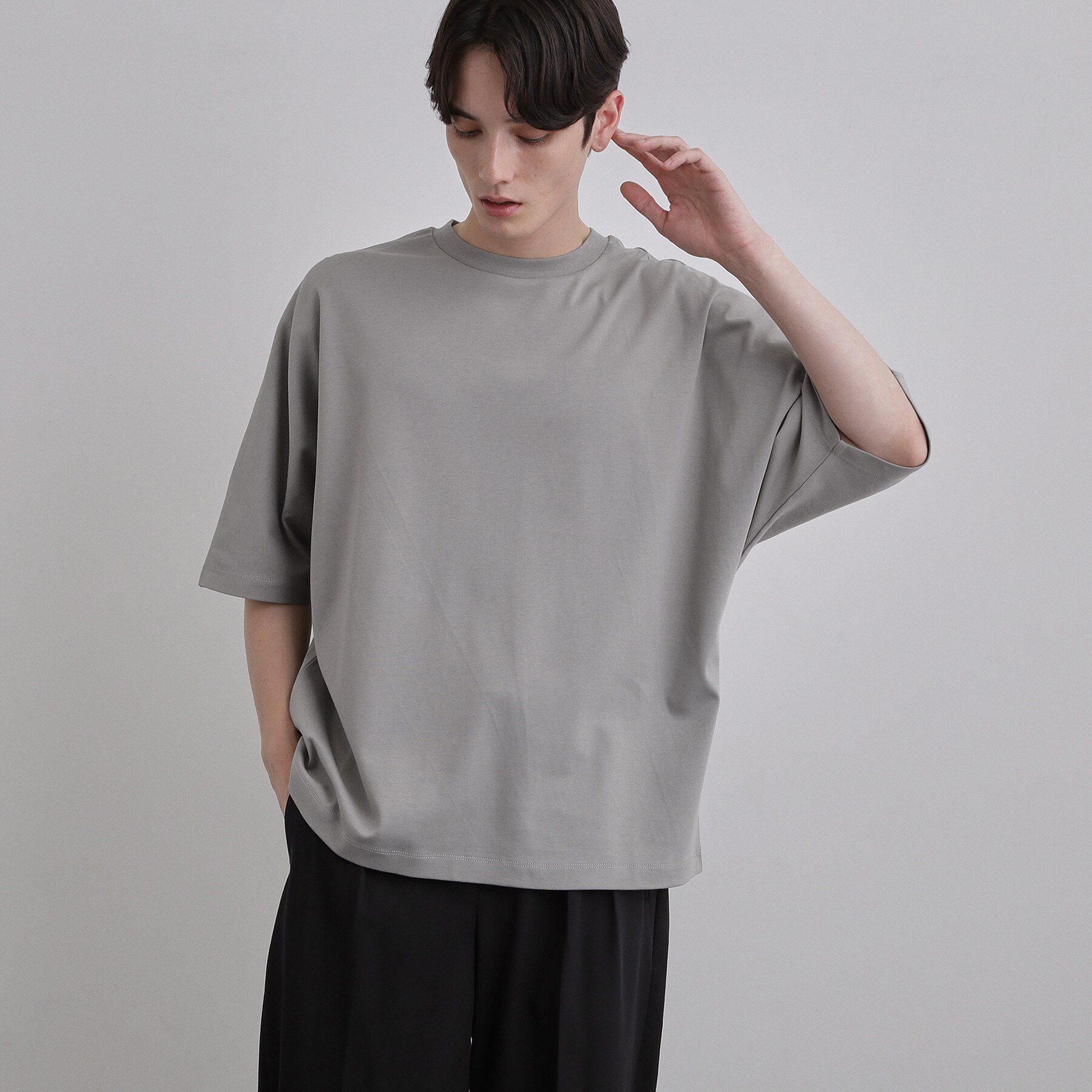 tk.TAKEO KIKUCHI「【汗シミ防止／UVカット】sweat stain proof series ドルマンTシャツ」|Tシャツ・カットソー|