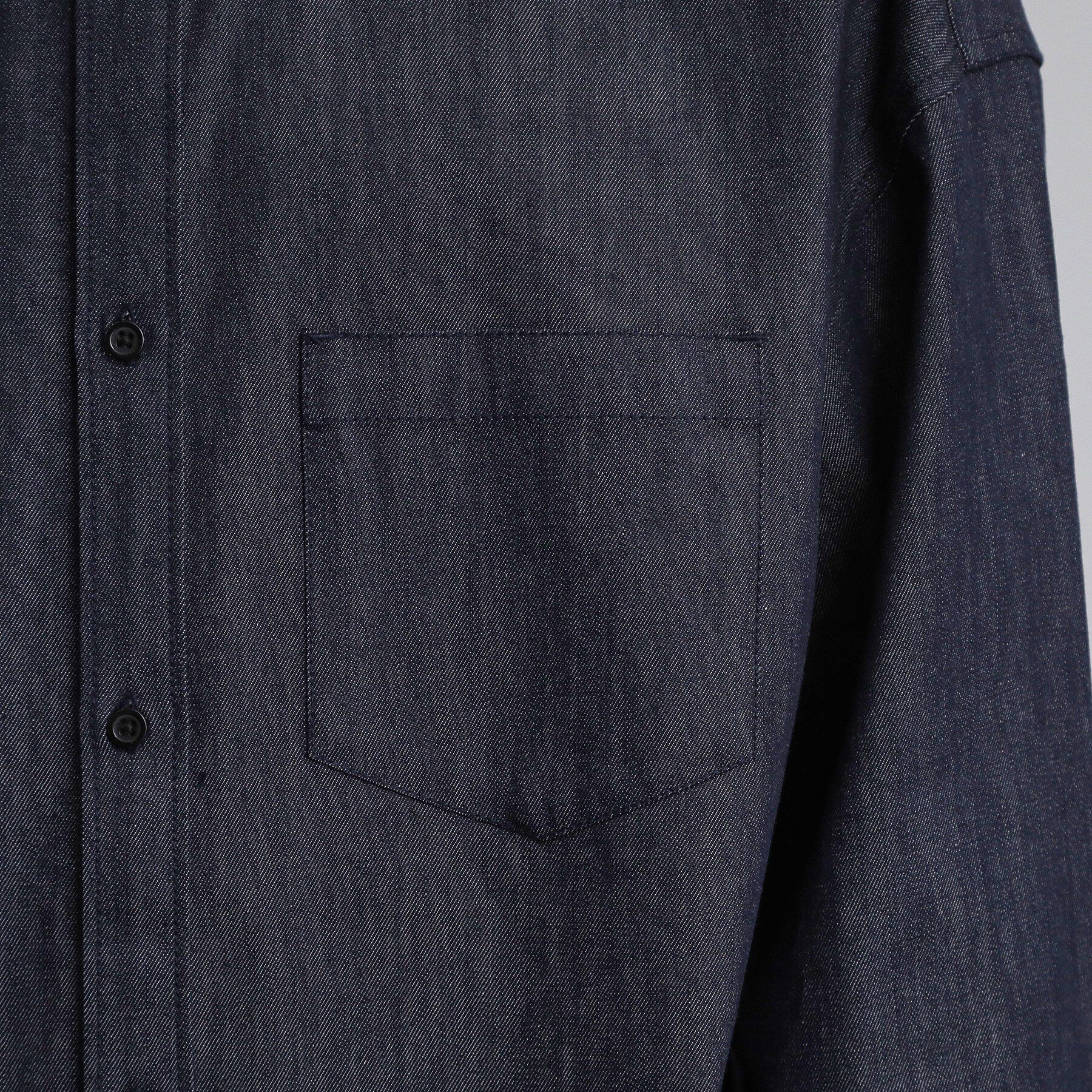 tk.TAKEO KIKUCHI「【色褪せしにくいデニム】Comfy Fadeless Denim Seriesデニムシャツ」|シャツ・ブラウス|