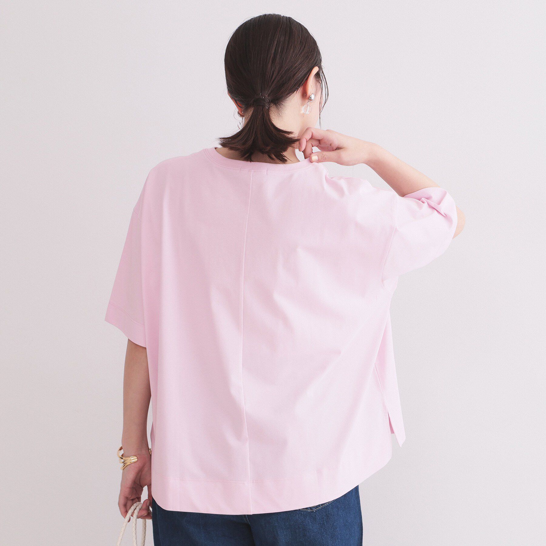 OPAQUE.CLIP「【接触冷感】リラクシーカットソー《洗濯機OK》」|Tシャツ・カットソー|