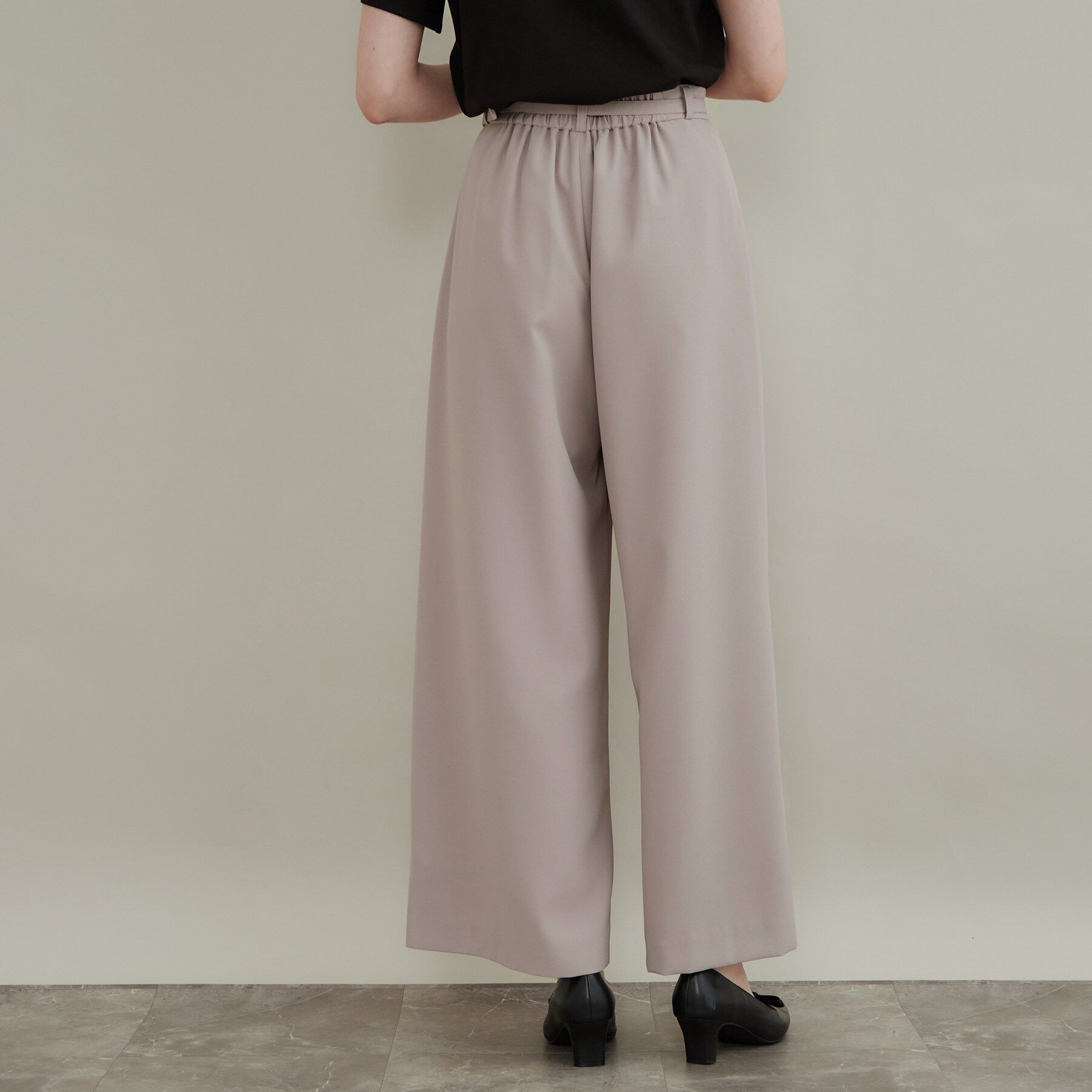 Couture broach「【洗える】タック ワイドパンツ」|その他|