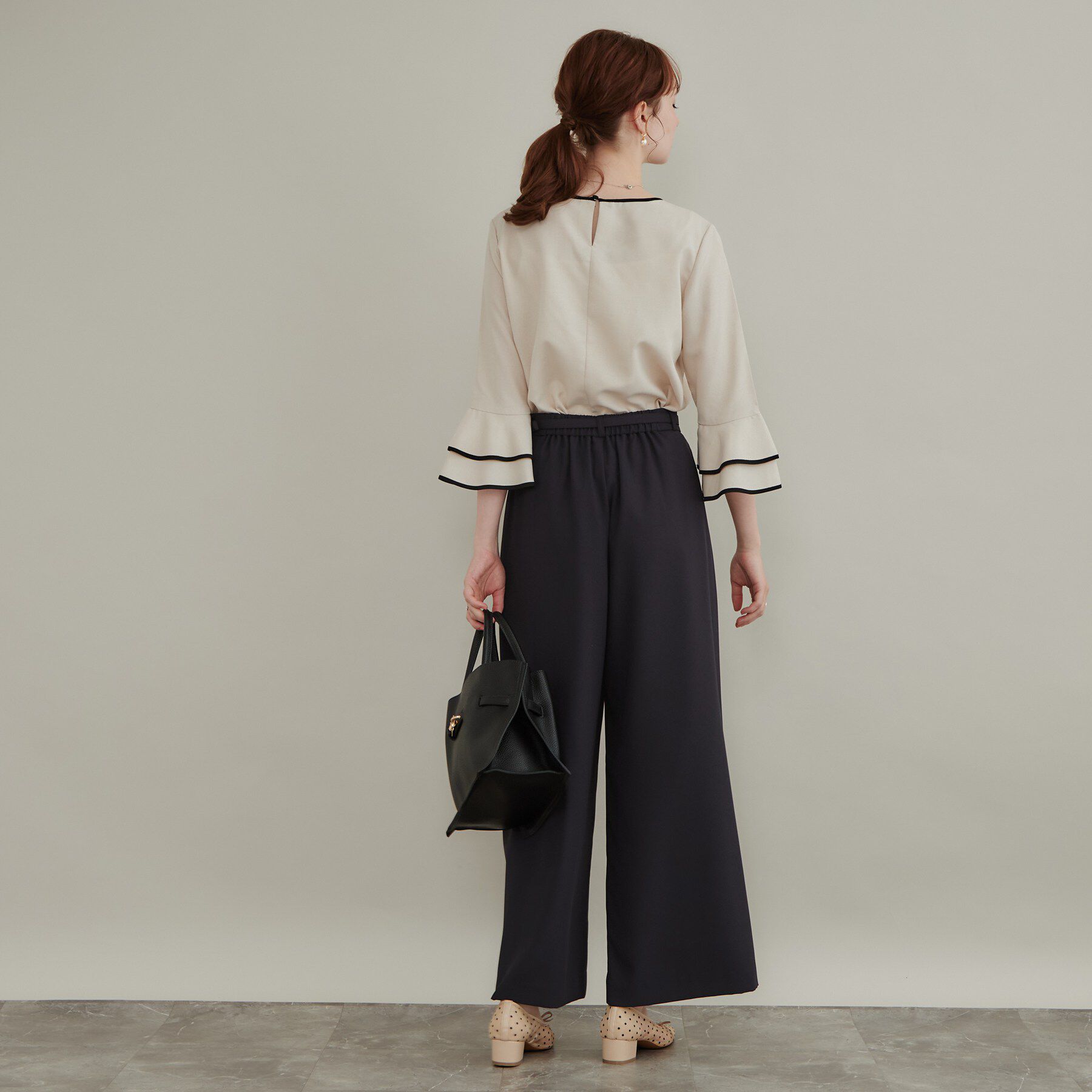 Couture broach「【洗える】タック ワイドパンツ」|その他|