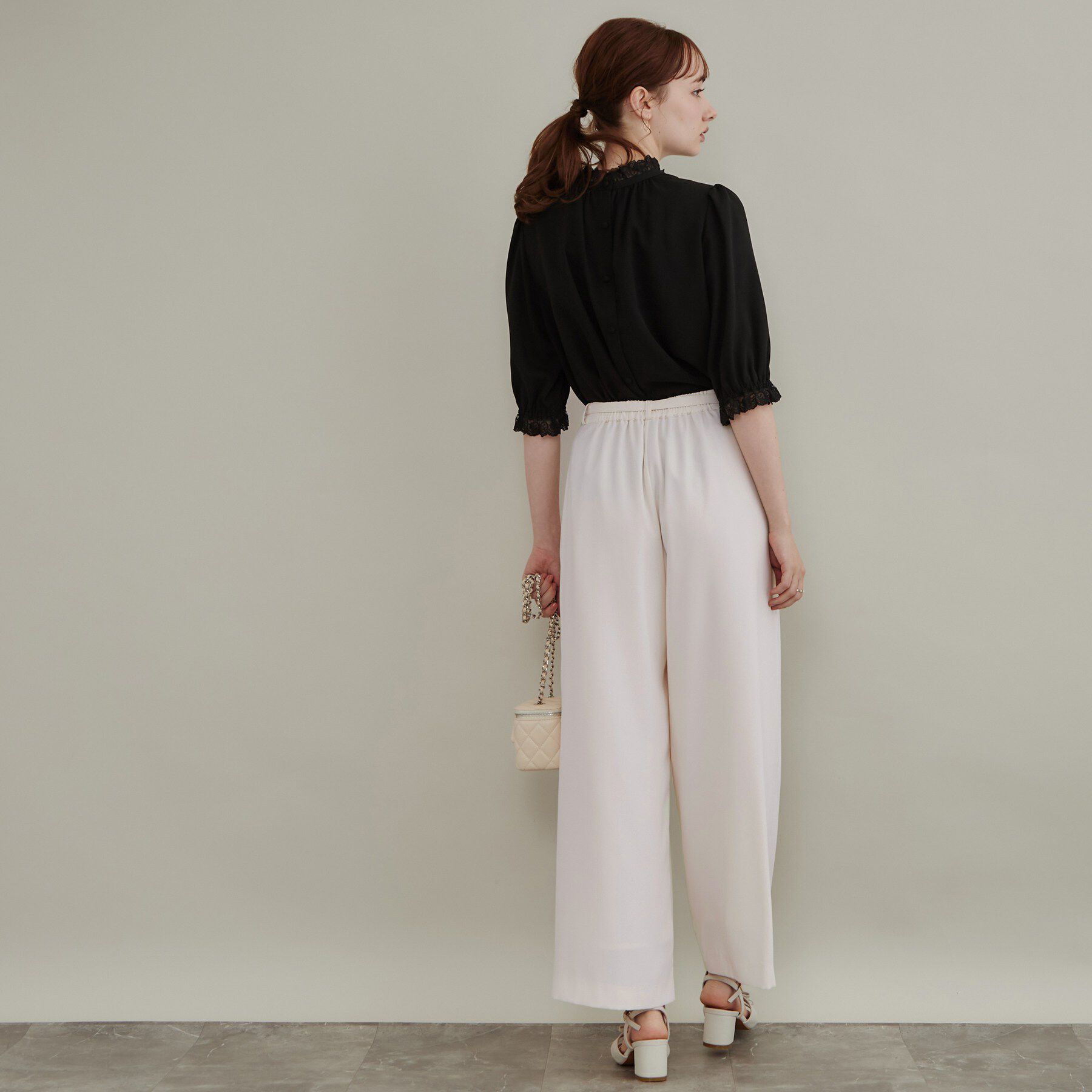 Couture broach「【洗える】タック ワイドパンツ」|その他|