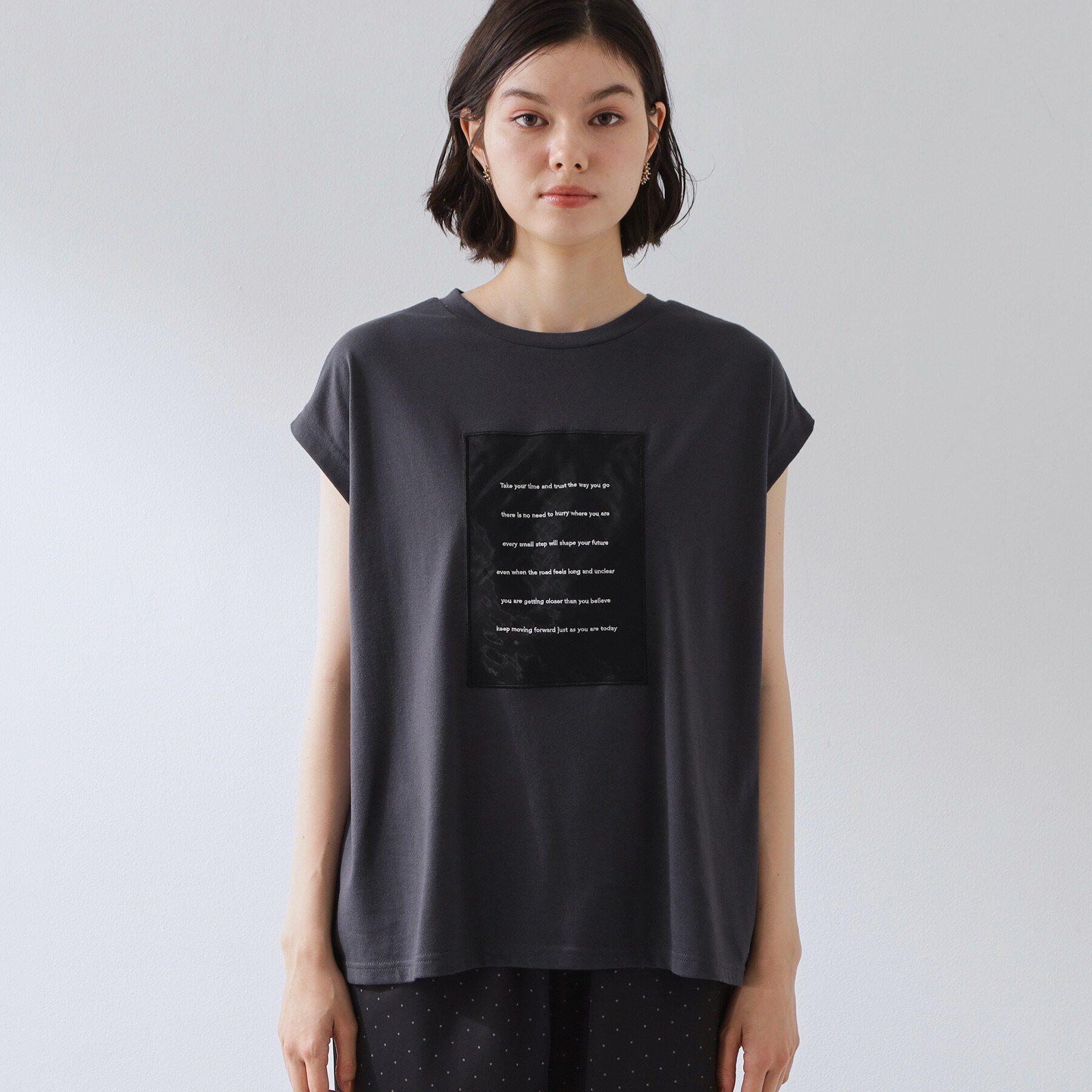 THE SHOP TK「オーガンジー刺繍Tシャツ」|Tシャツ・カットソー|