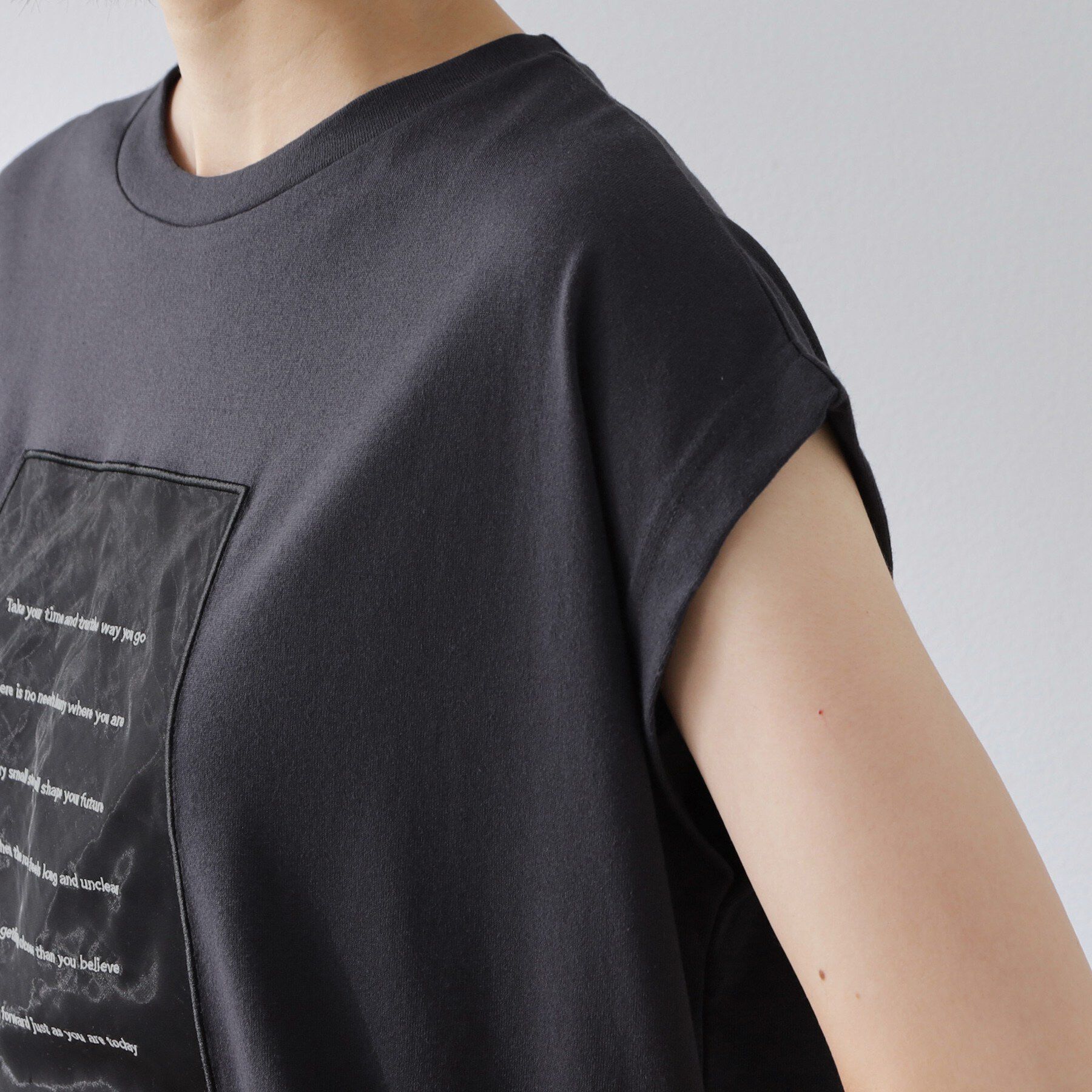 THE SHOP TK「オーガンジー刺繍Tシャツ」|Tシャツ・カットソー|