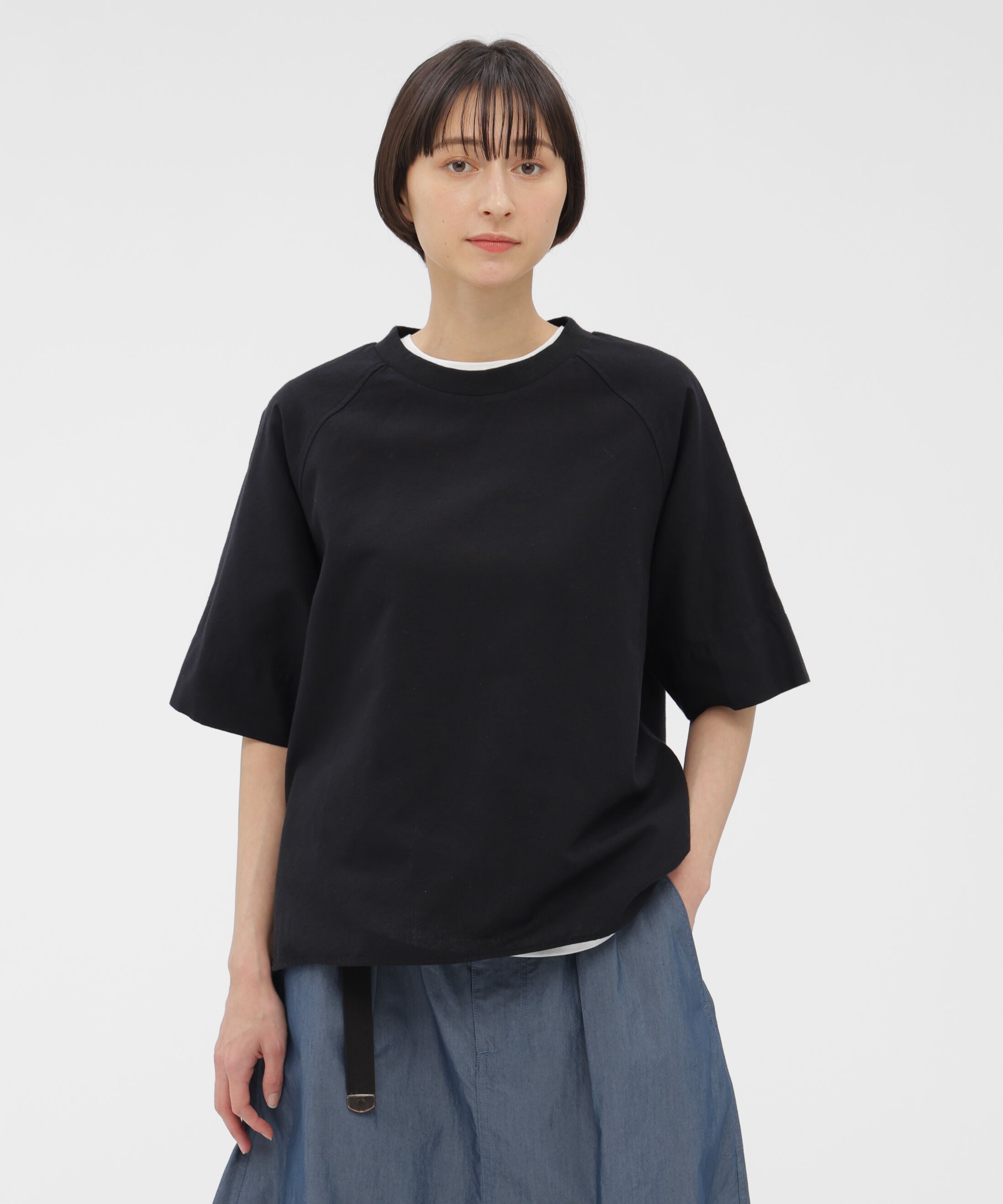MHL.「WASHED OUT COTTON LINEN SHIRT」|シャツ・ブラウス|BLACK