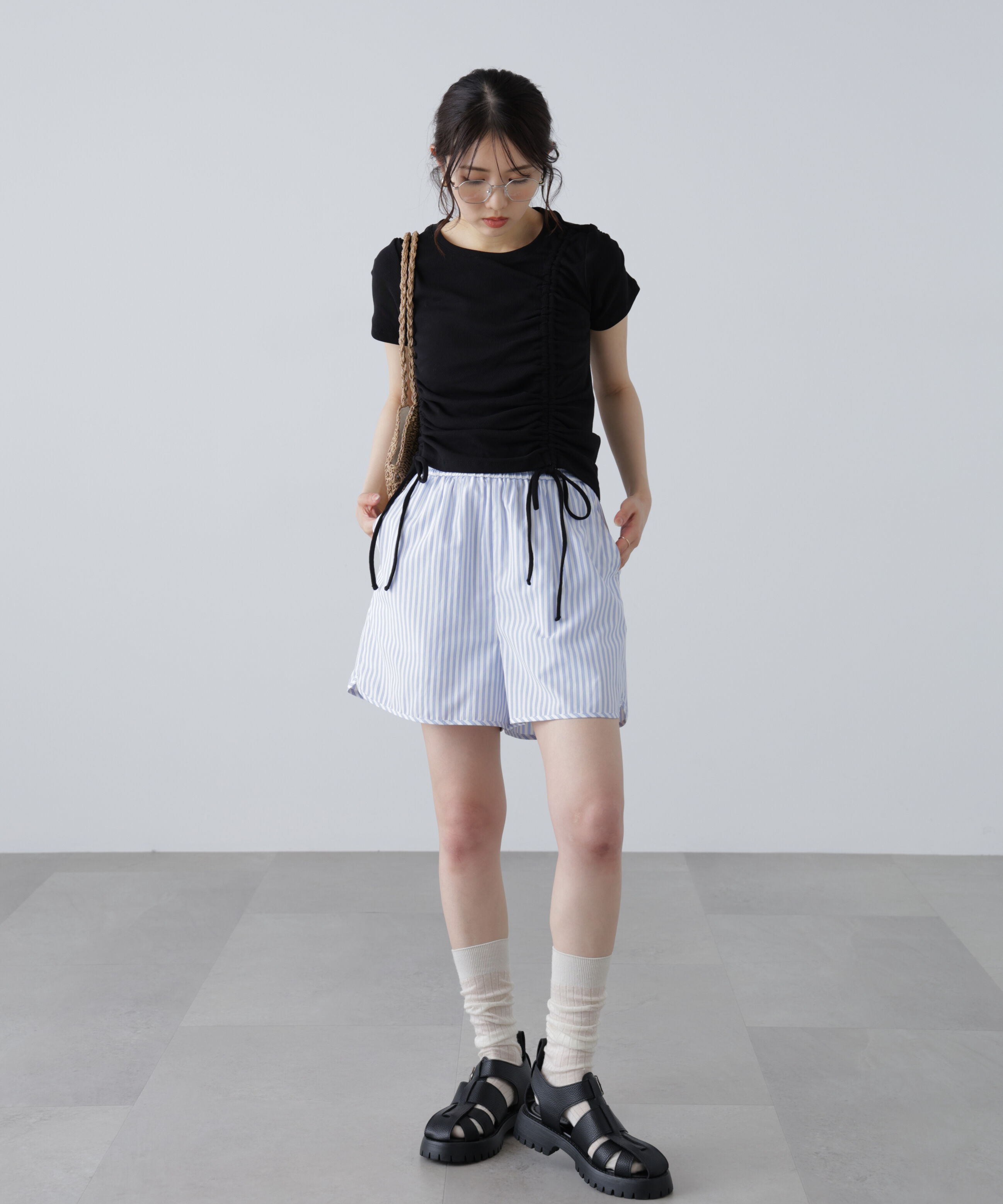  「アシメドロストリブカットソー」|Tシャツ・カットソー|