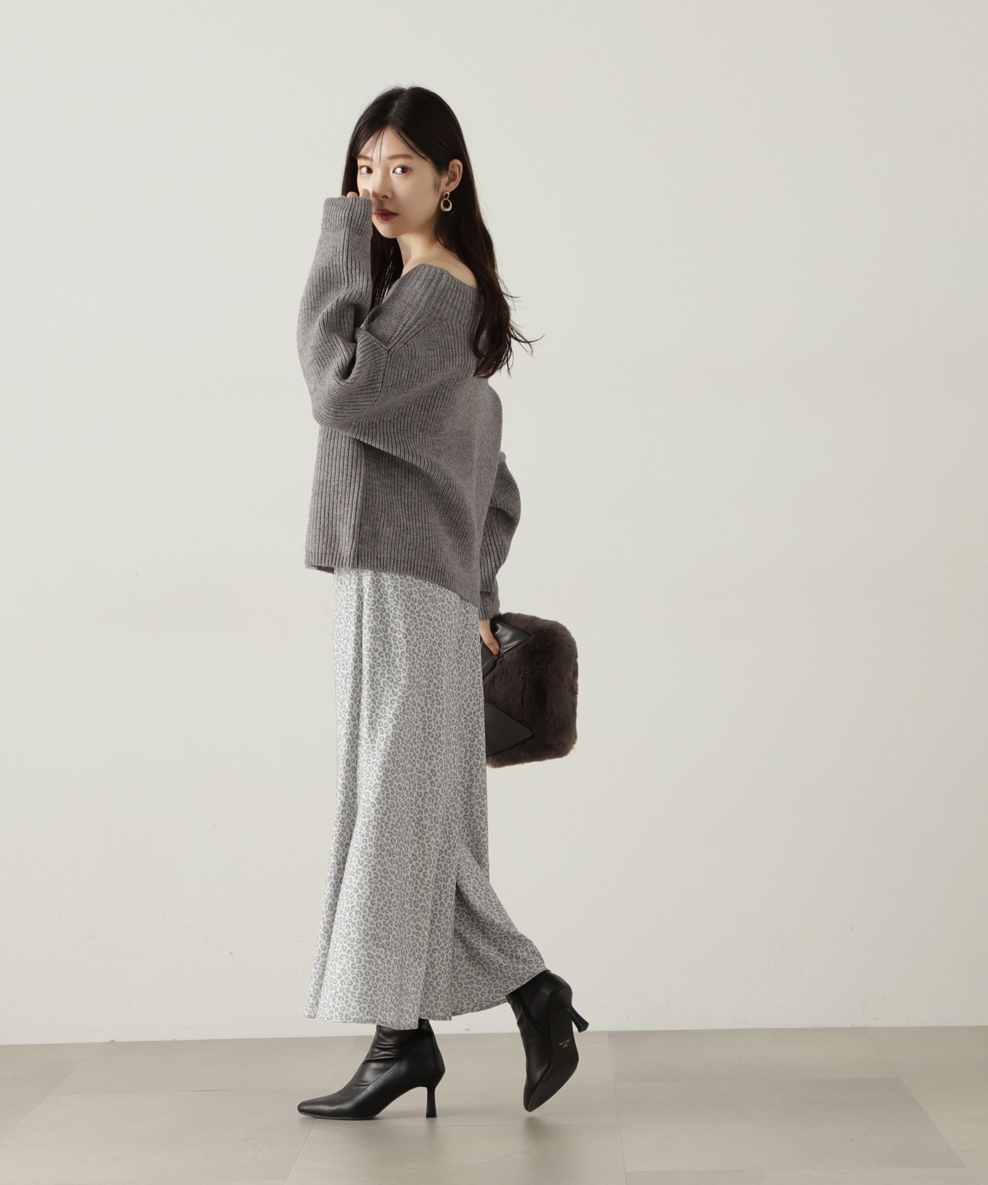 PROPORTION BODY DRESSING「レオパードスカート　24AW」|スカート|