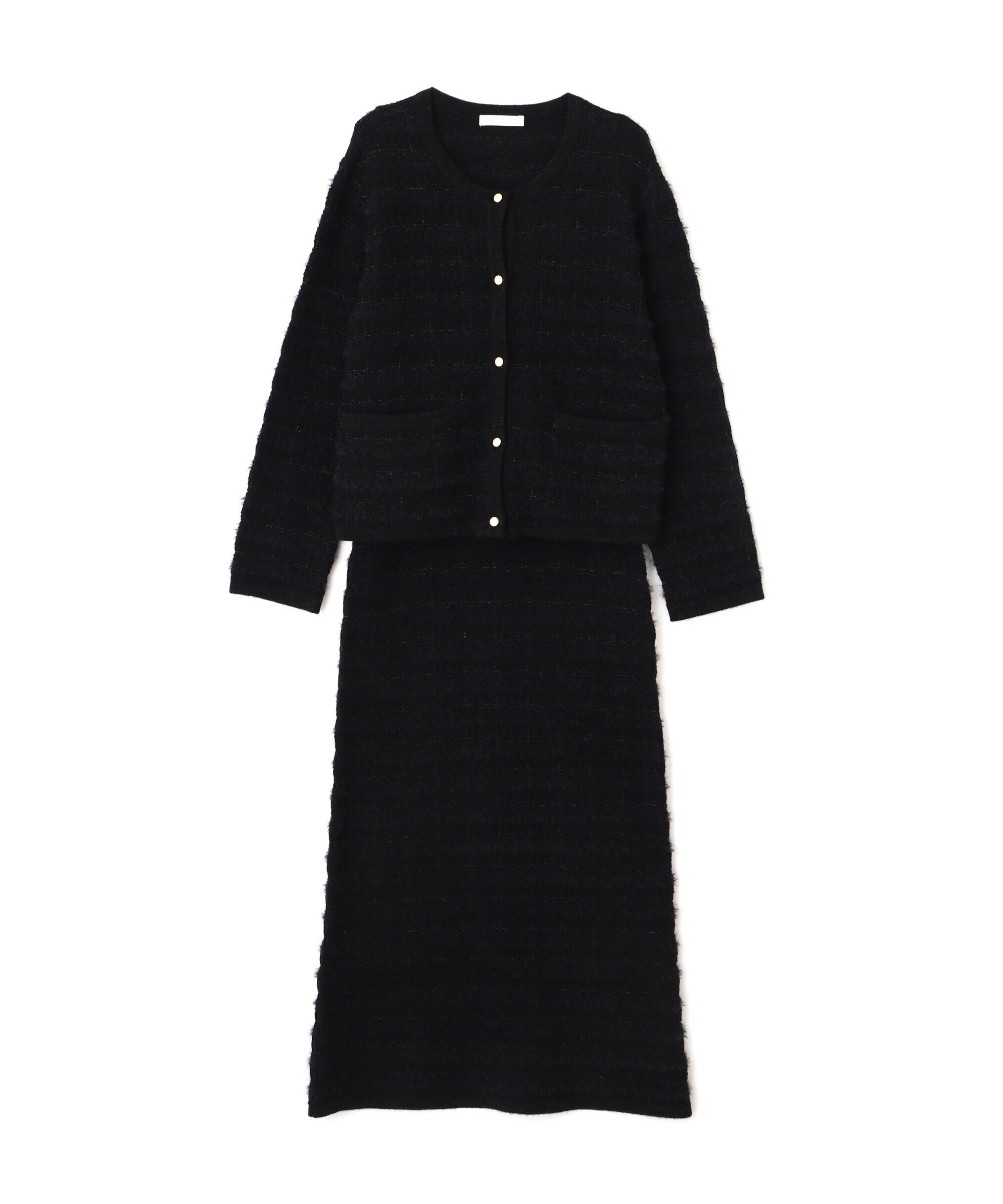 PROPORTION BODY DRESSING「ラメ入りフェザーツイード　24AWニットアップ」|ワンピース|