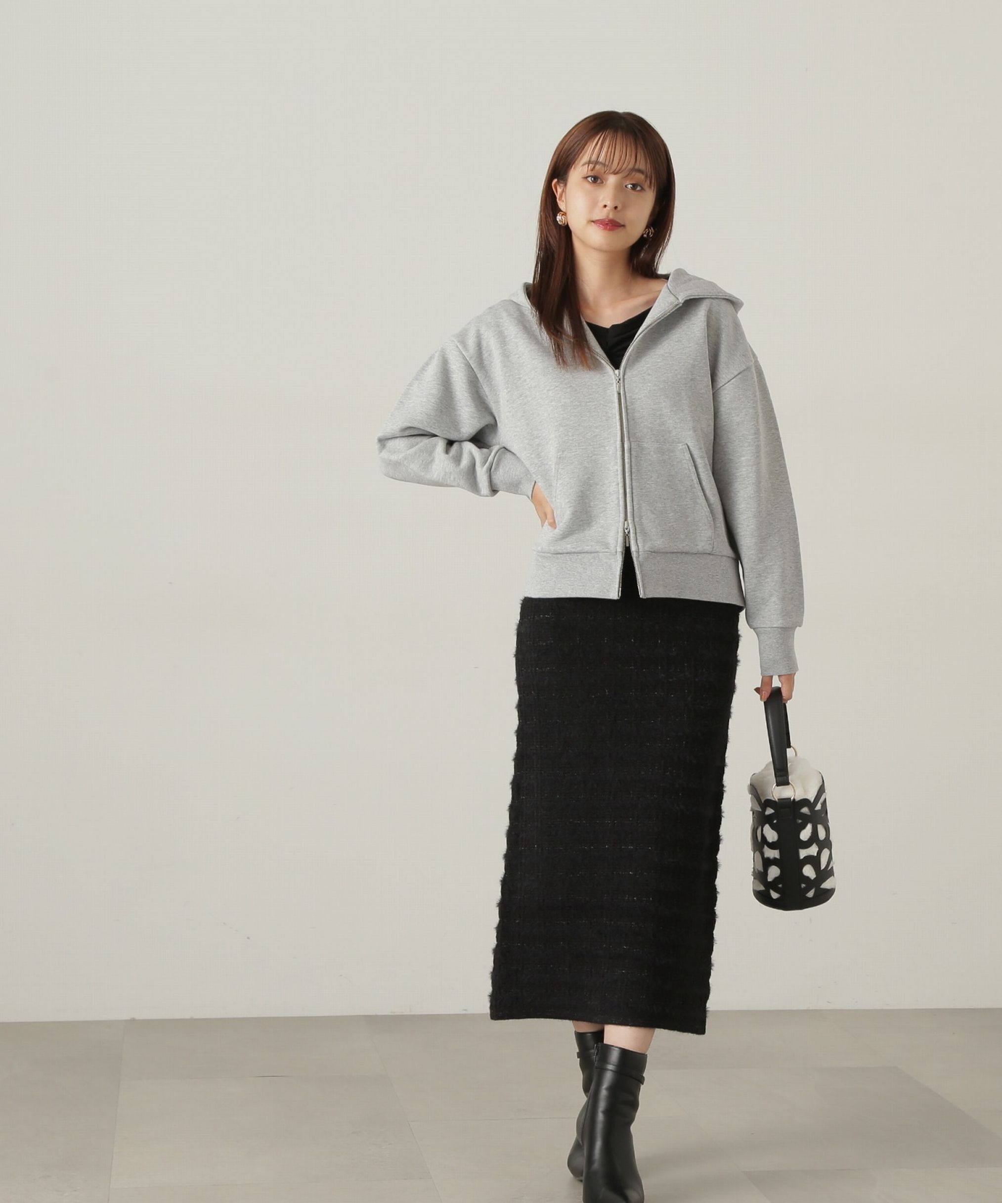 PROPORTION BODY DRESSING「ラメ入りフェザーツイード　24AWニットアップ」|ワンピース|