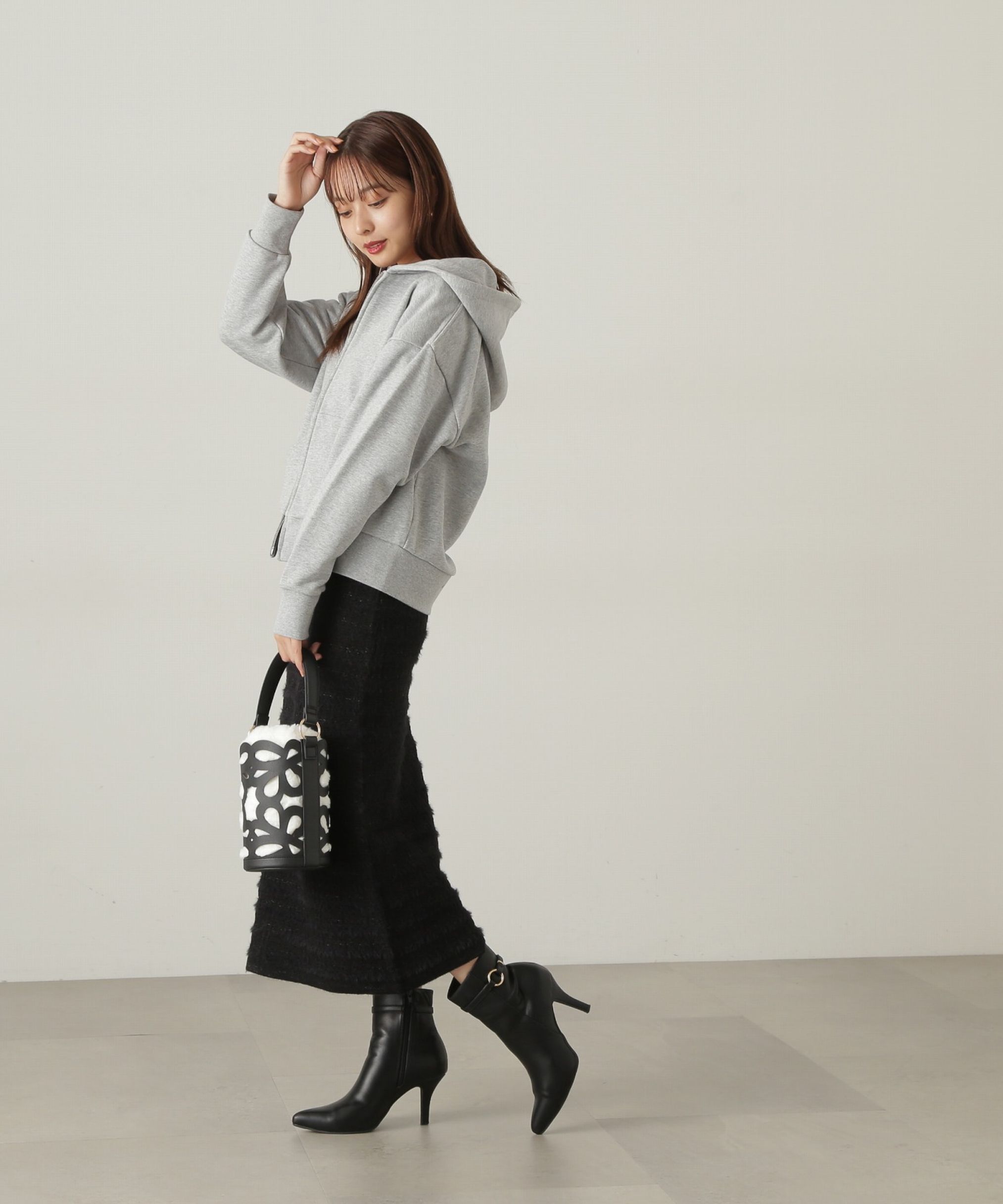 PROPORTION BODY DRESSING「ラメ入りフェザーツイード　24AWニットアップ」|ワンピース|