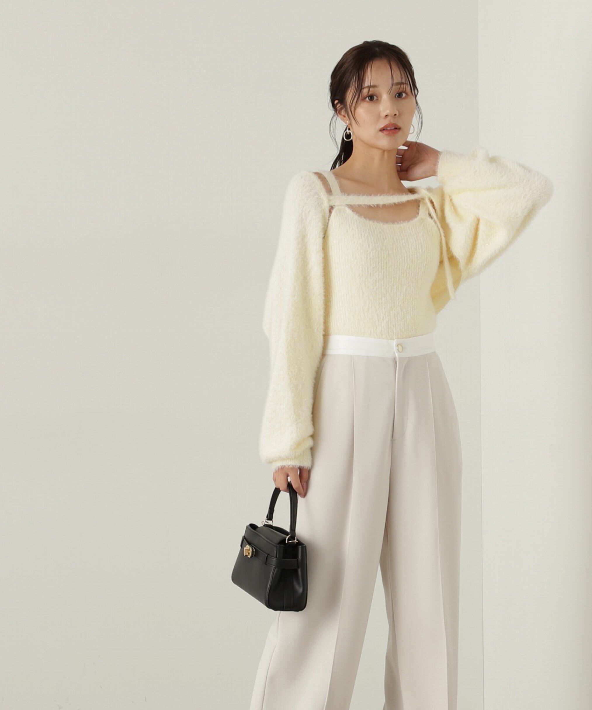 PROPORTION BODY DRESSING「フェザーキャミカーディガン」|ニット・セーター|