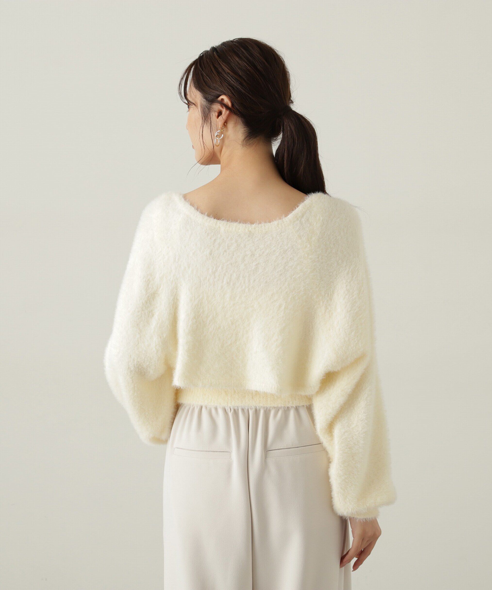 PROPORTION BODY DRESSING「フェザーキャミカーディガン」|ニット・セーター|