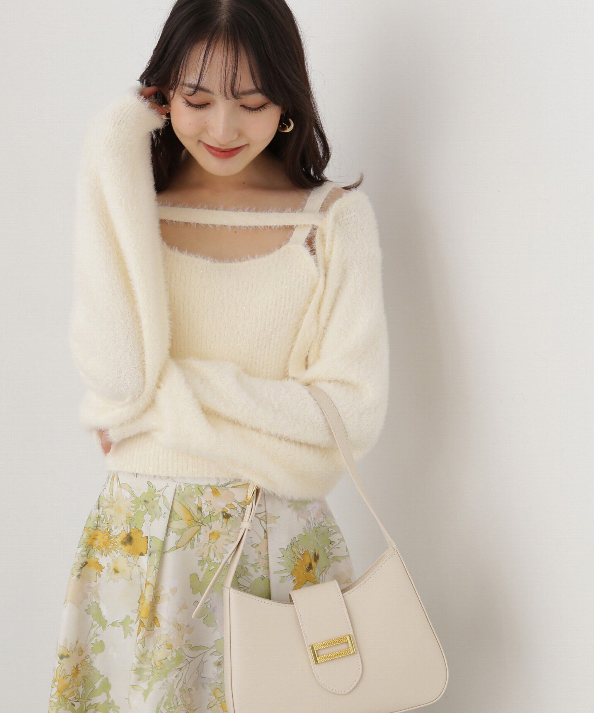 PROPORTION BODY DRESSING「フェザーキャミカーディガン」|ニット・セーター|
