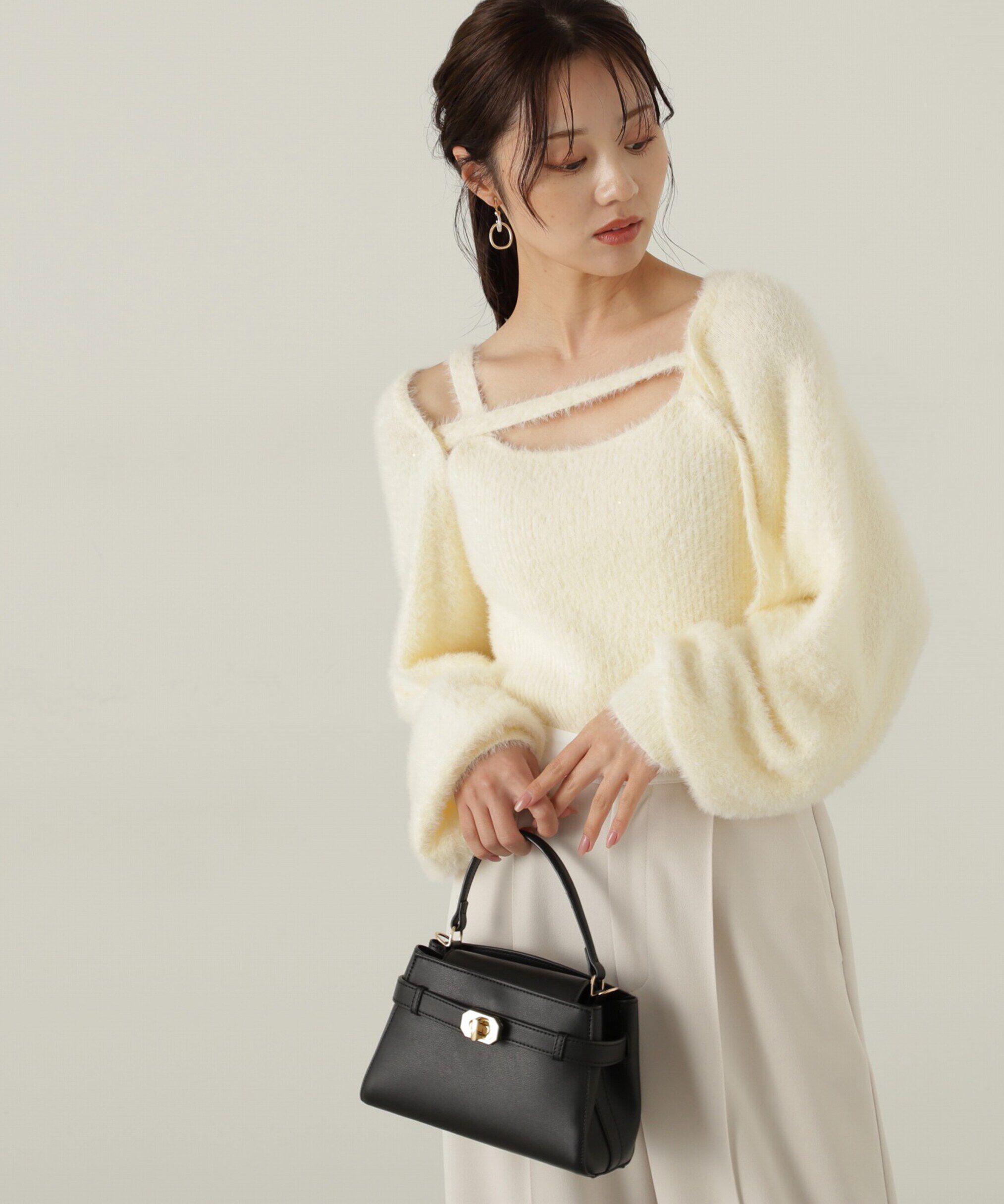 PROPORTION BODY DRESSING「フェザーキャミカーディガン」|ニット・セーター|