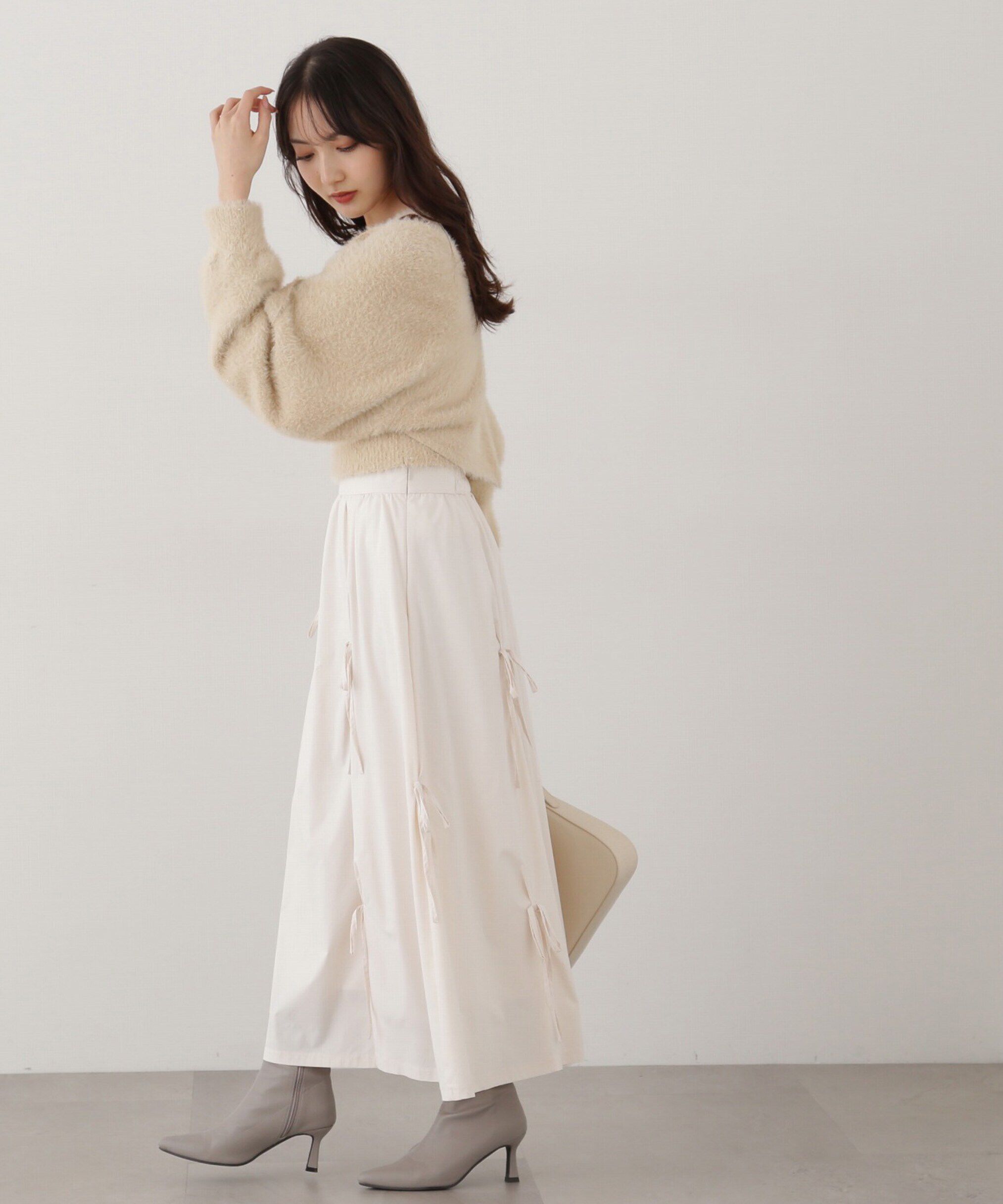 PROPORTION BODY DRESSING「フェザーキャミカーディガン」|ニット・セーター|