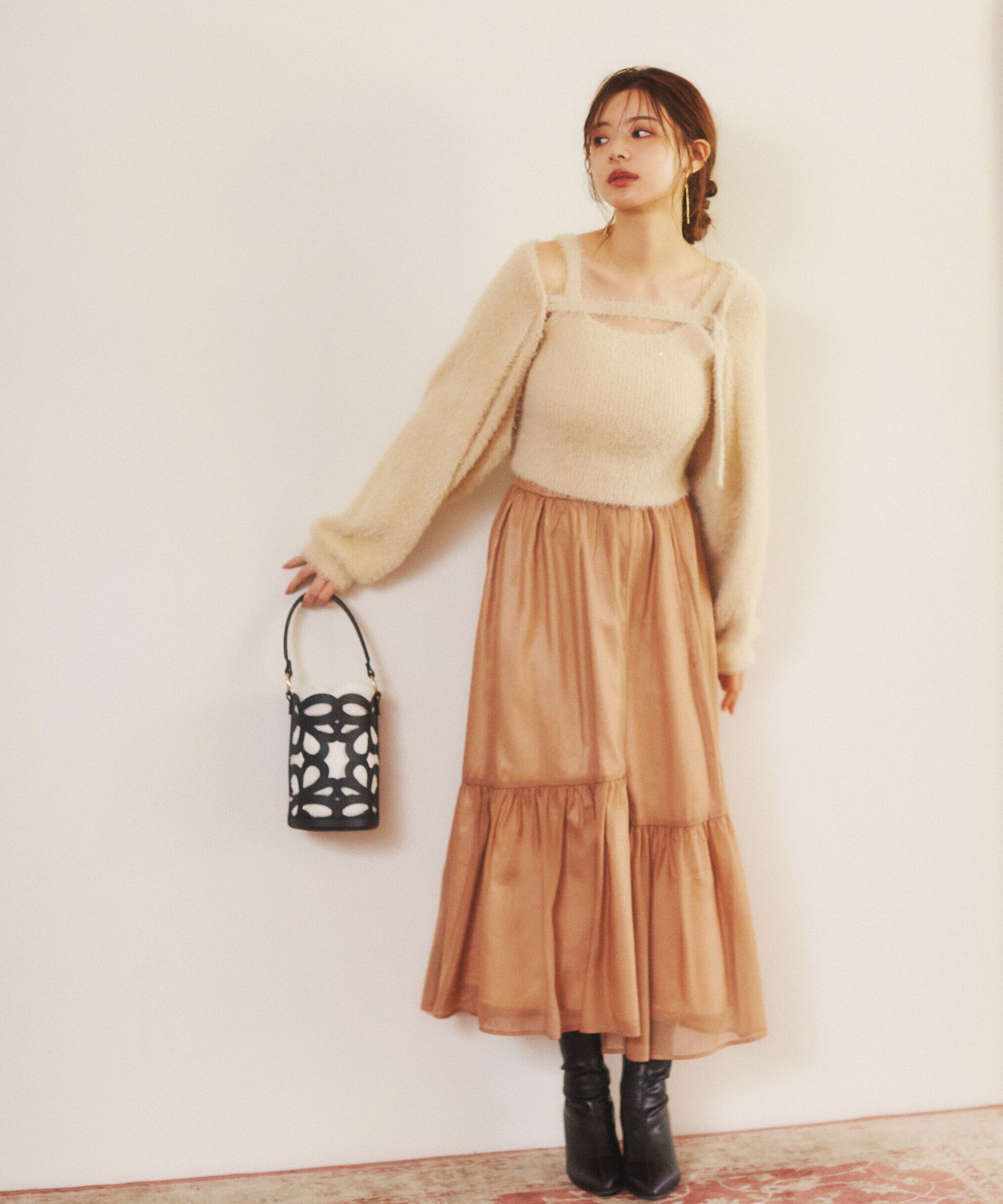 PROPORTION BODY DRESSING「フェザーキャミカーディガン」|ニット・セーター|