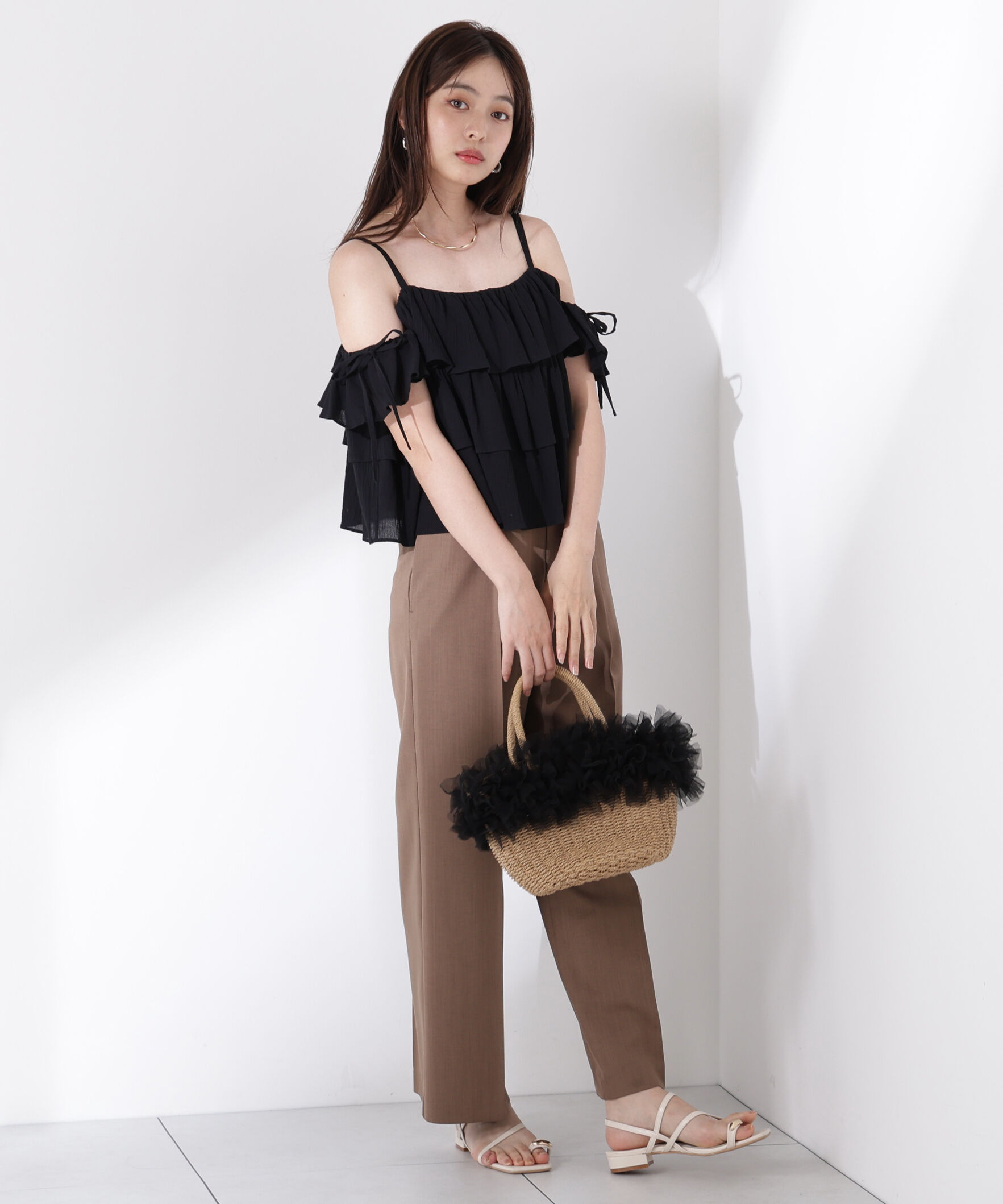 PROPORTION BODY DRESSING「《EDIT COLOGNE》ティアードキャミブラウス」|シャツ・ブラウス|