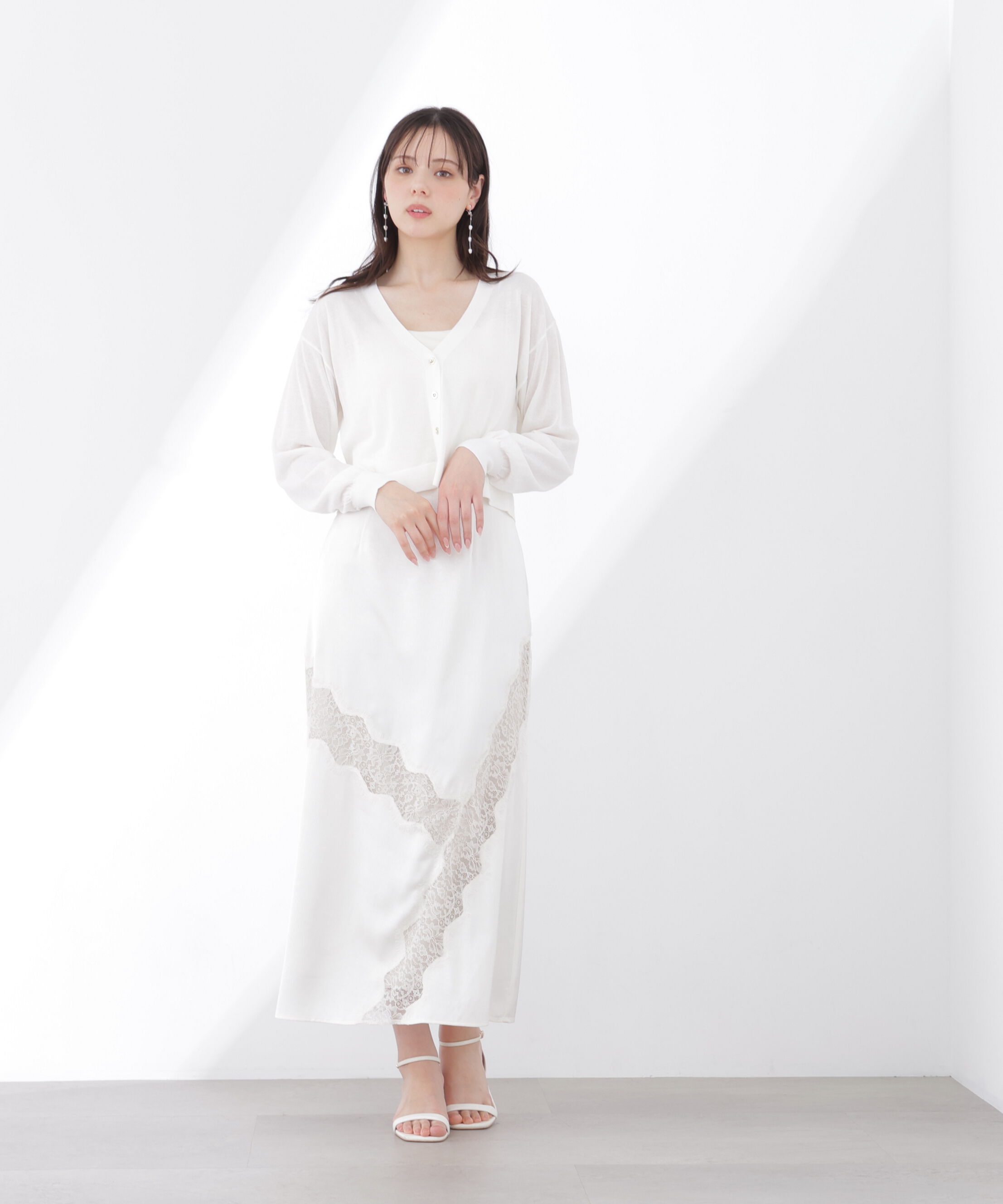 PROPORTION BODY DRESSING「レーストリムスカート 26SS」|スカート|