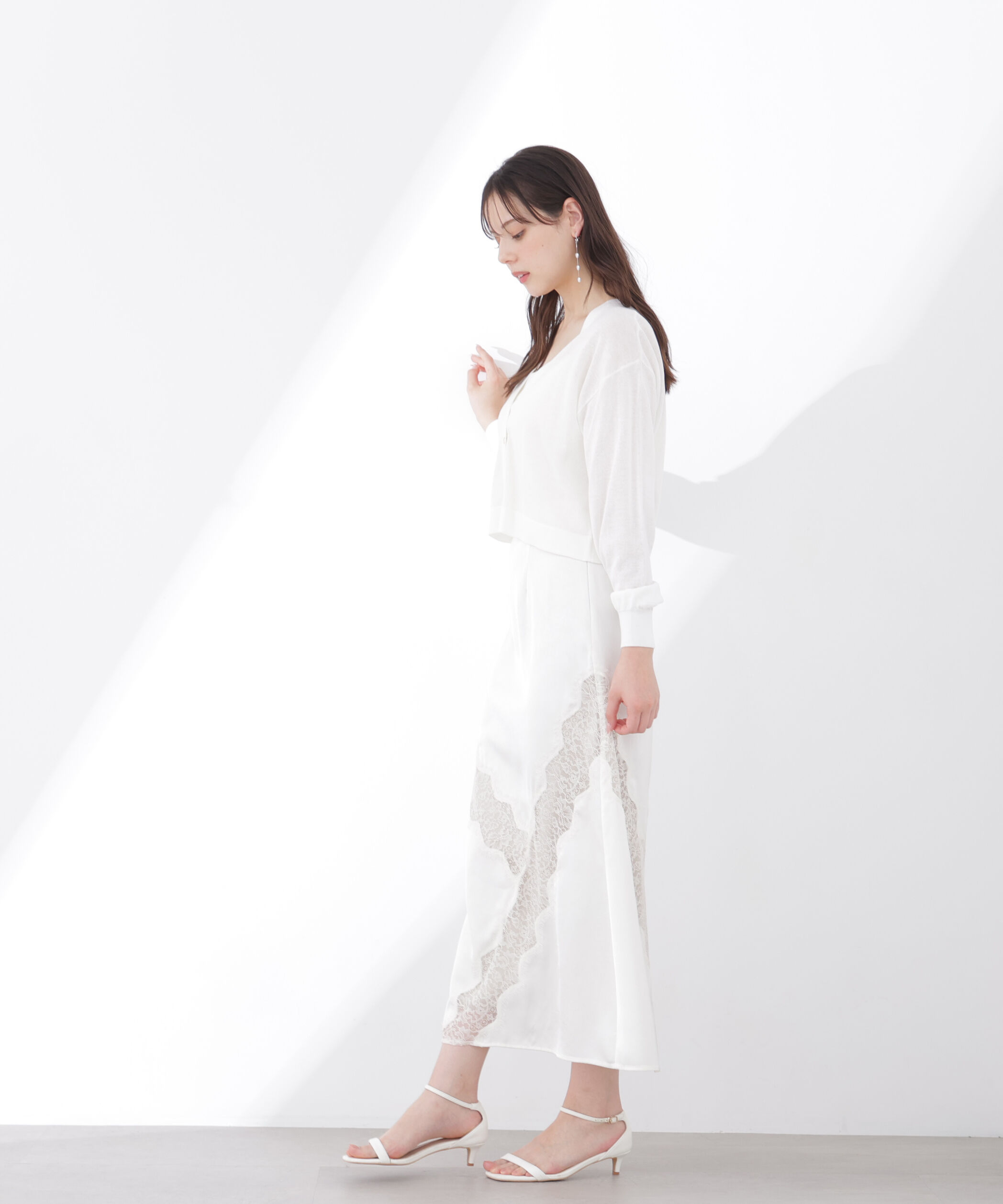PROPORTION BODY DRESSING「レーストリムスカート 26SS」|スカート|