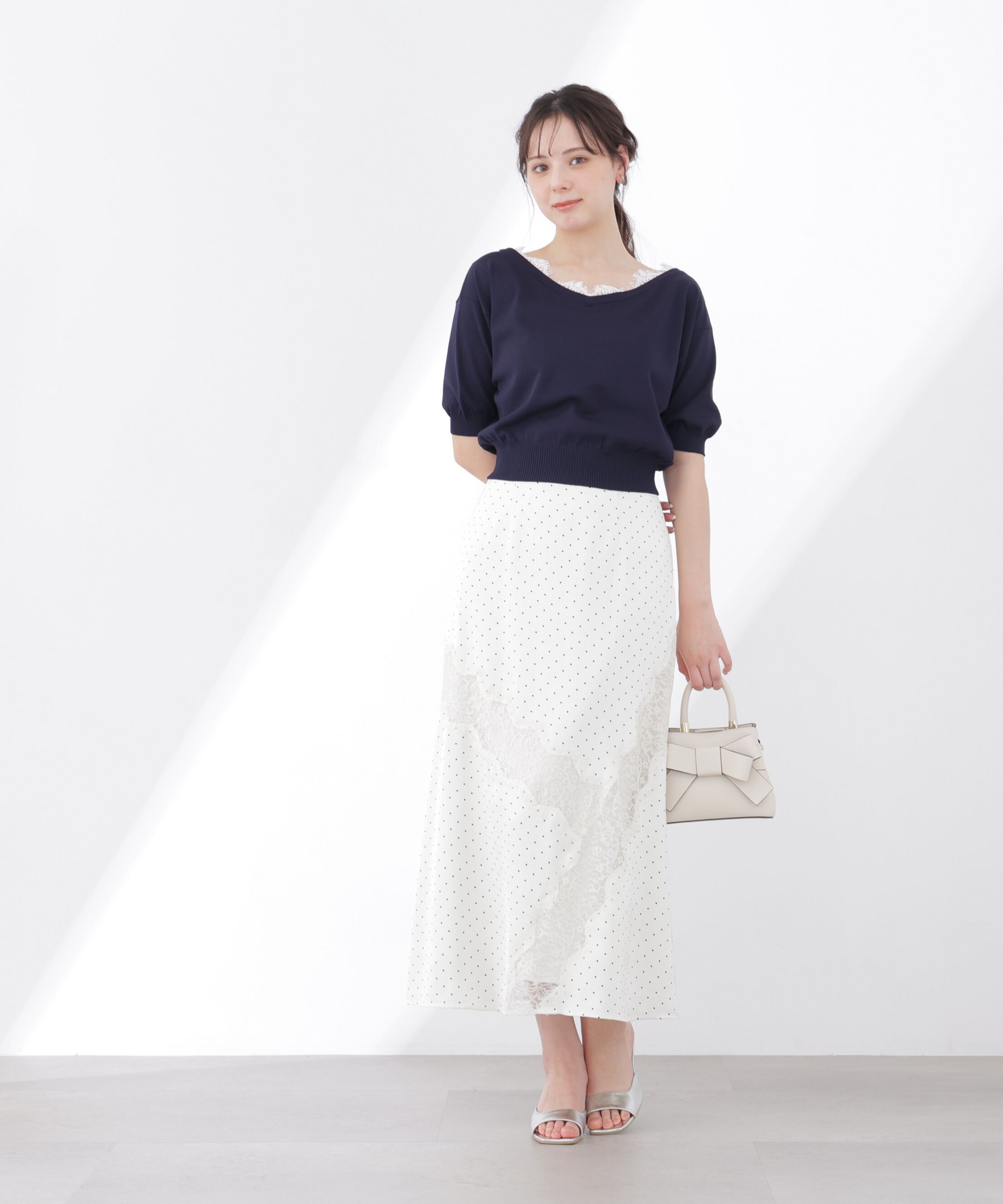 PROPORTION BODY DRESSING「レーストリムスカート 26SS」|スカート|