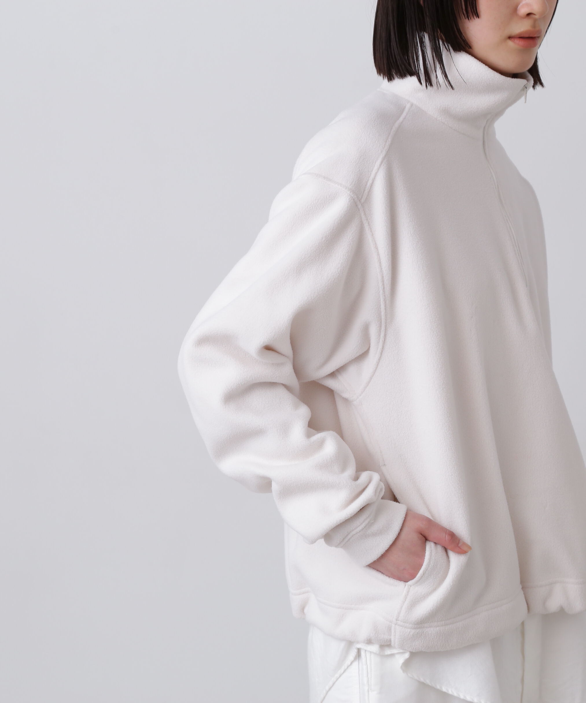 YLEVE 「Ｙ / RECYCLE POLYESTER FLEECE HALF ZIP PULL OVER」|Tシャツ・カットソー|