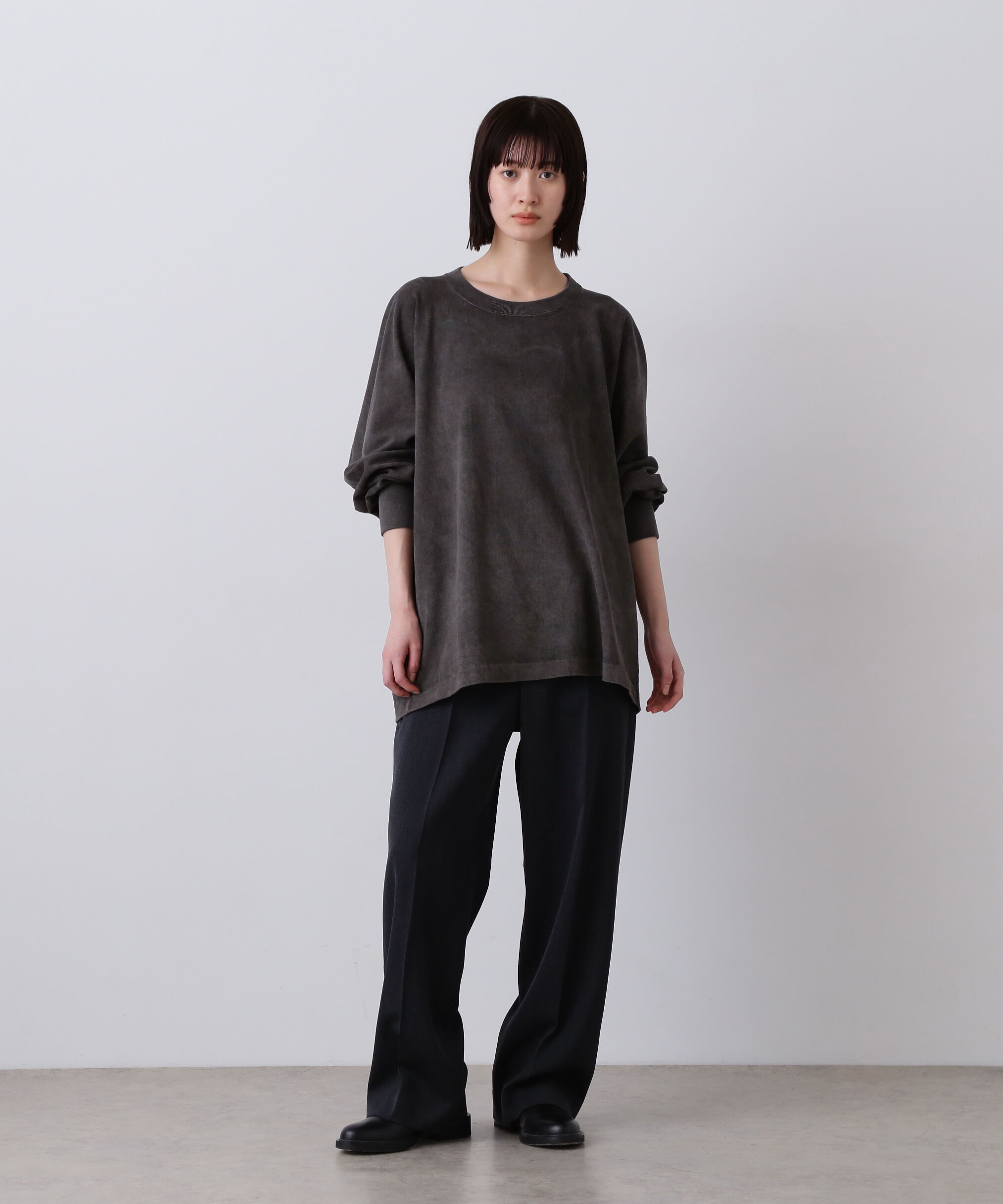 YLEVE 「YLEVE / OPEN END COTTON PIGMENT DYE PULL OVER」|Tシャツ・カットソー|
