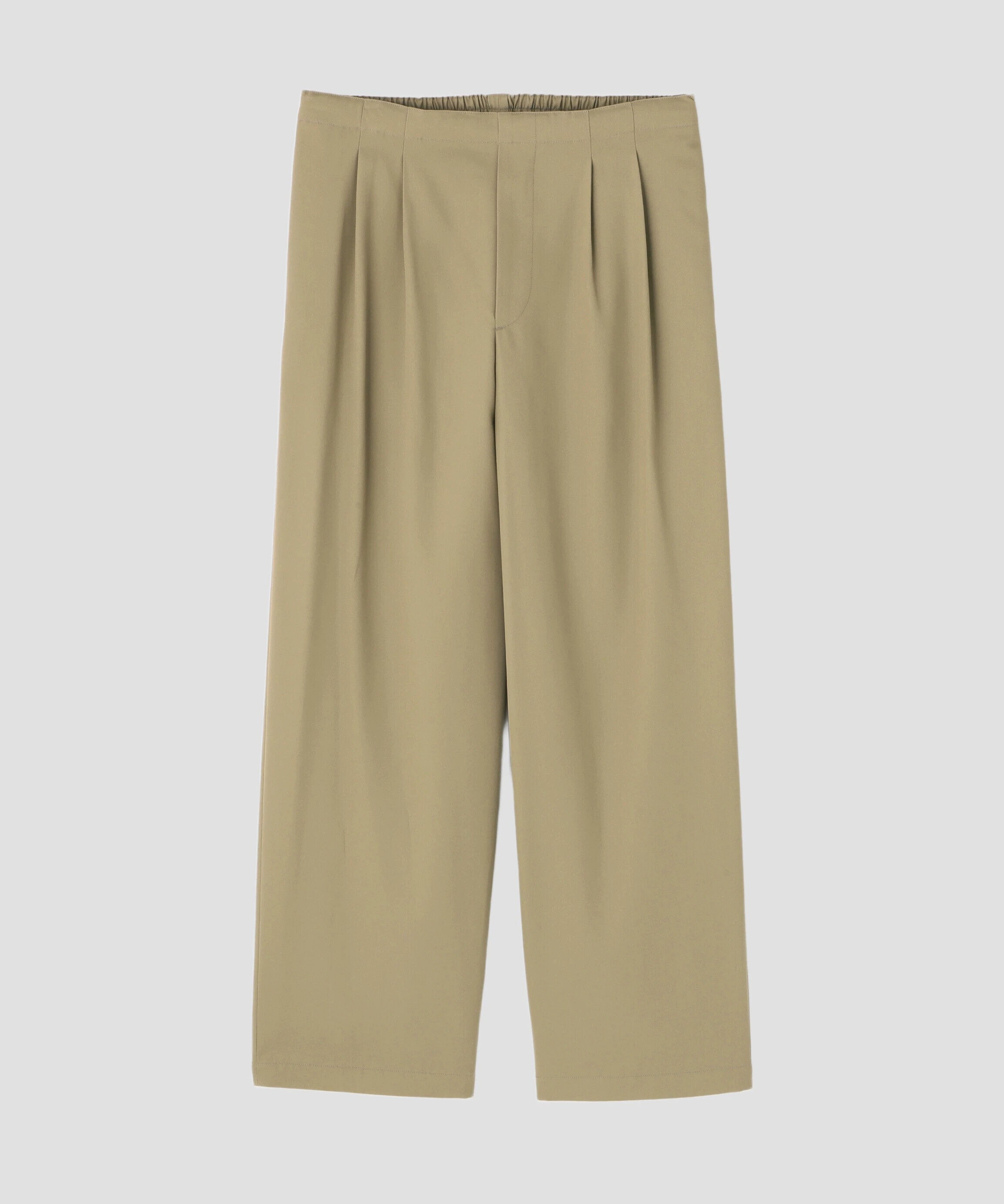 YLEVE 「YLEVE / HIGHTWISTED COTTON GABA EASY TROUSERS」|その他|カーキ