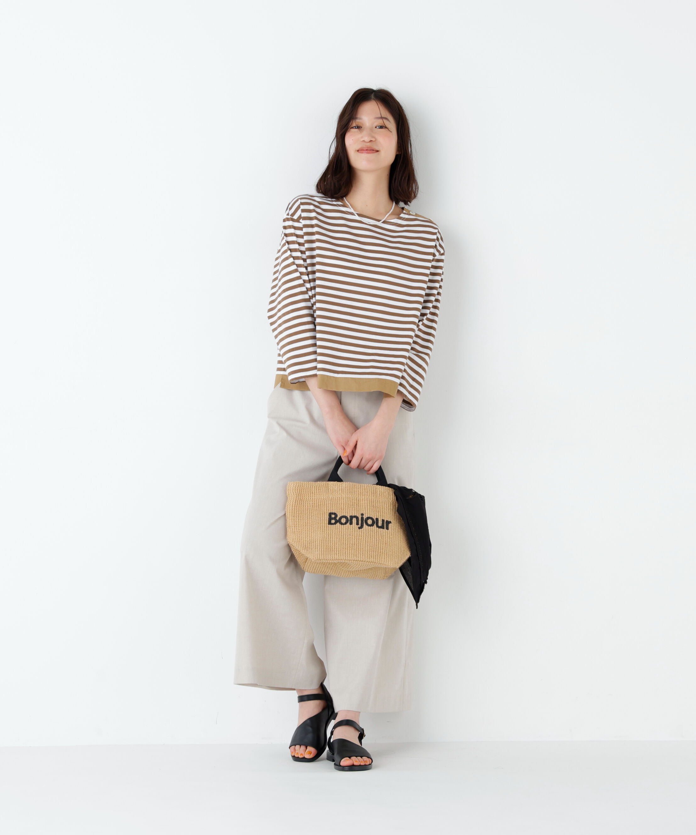  「天竺ボーダーカットソー」|Tシャツ・カットソー|