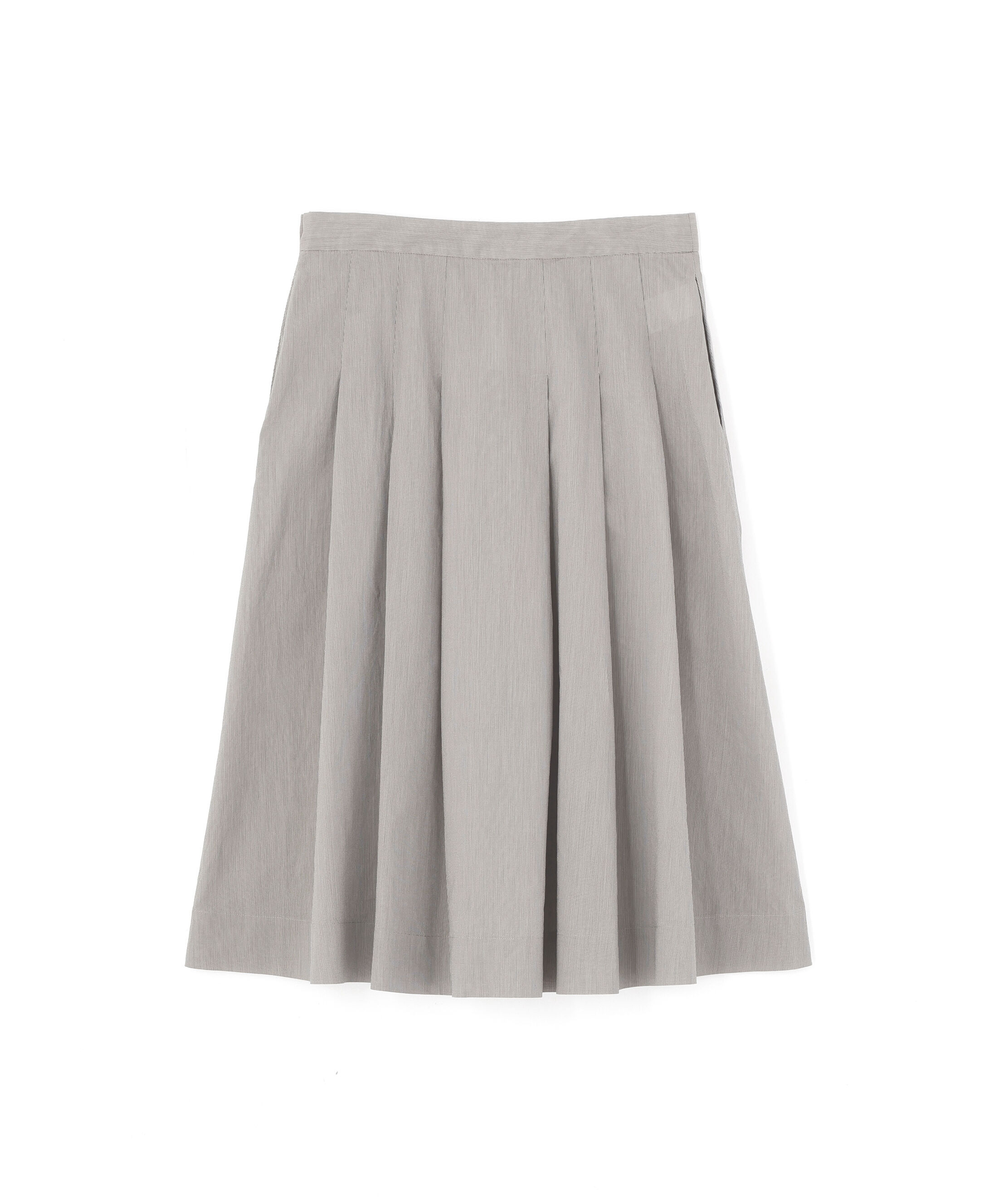  「FINE STRIPE COTTON SILK SKIRT」|スカート|