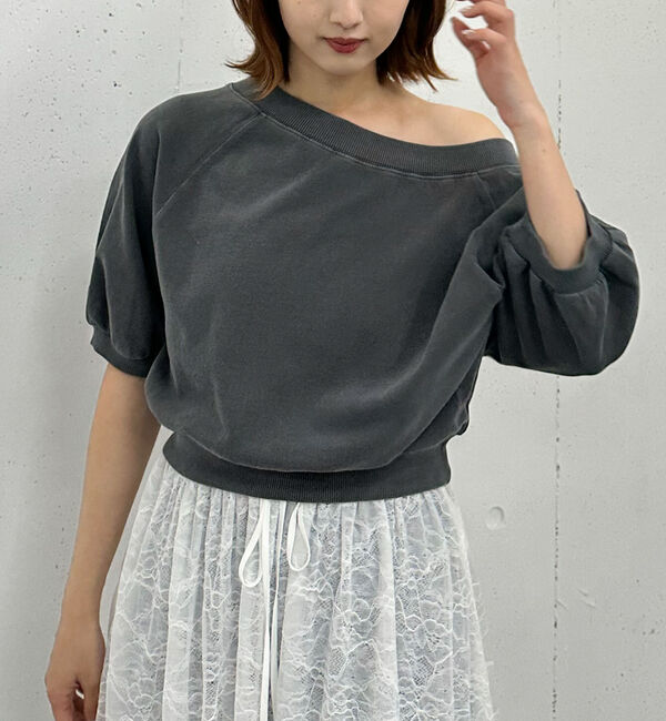 archives「ピグメントオフショルスウェット」|Tシャツ・カットソー|