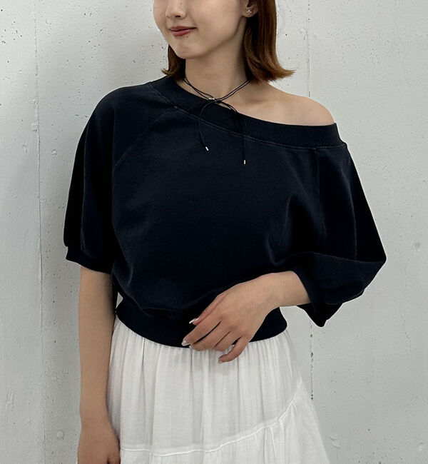 archives「ピグメントオフショルスウェット」|Tシャツ・カットソー|